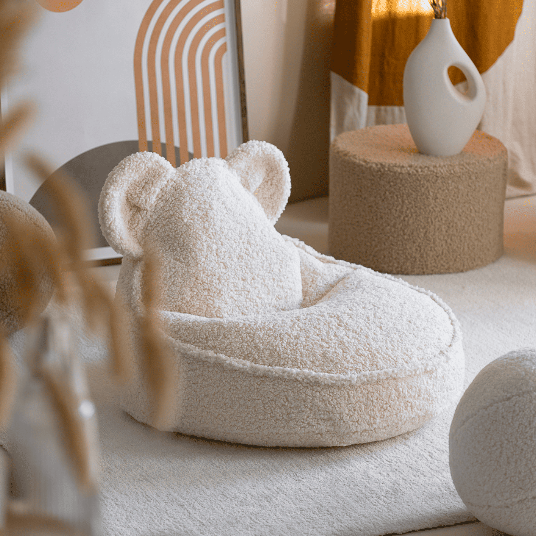 Kinder-Sitzsack Bär aus Teddy I wigiwama - LeoBabys