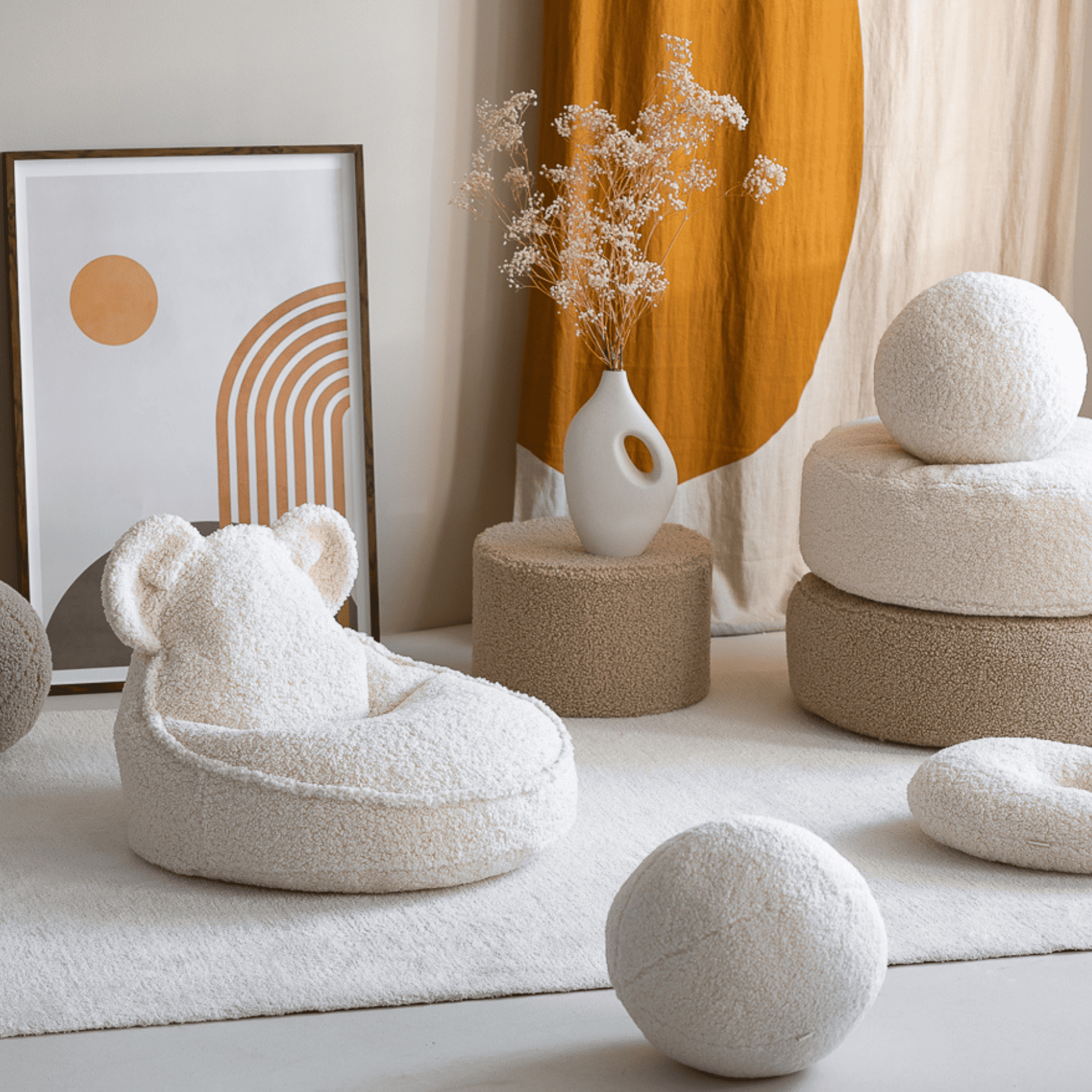 Kinder-Sitzsack Bär aus Teddy I wigiwama - LeoBabys