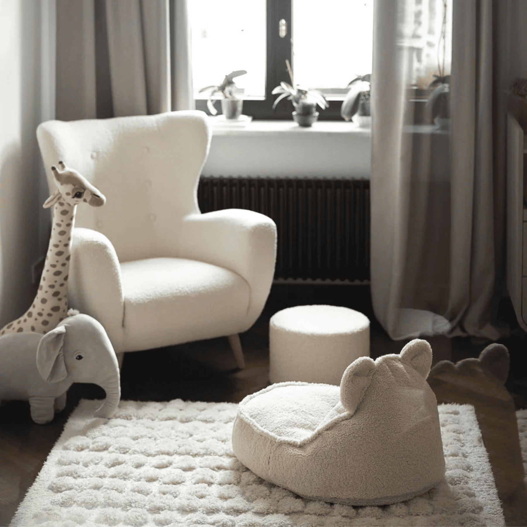 Kinder-Sitzsack Bär aus Teddy I wigiwama - LeoBabys