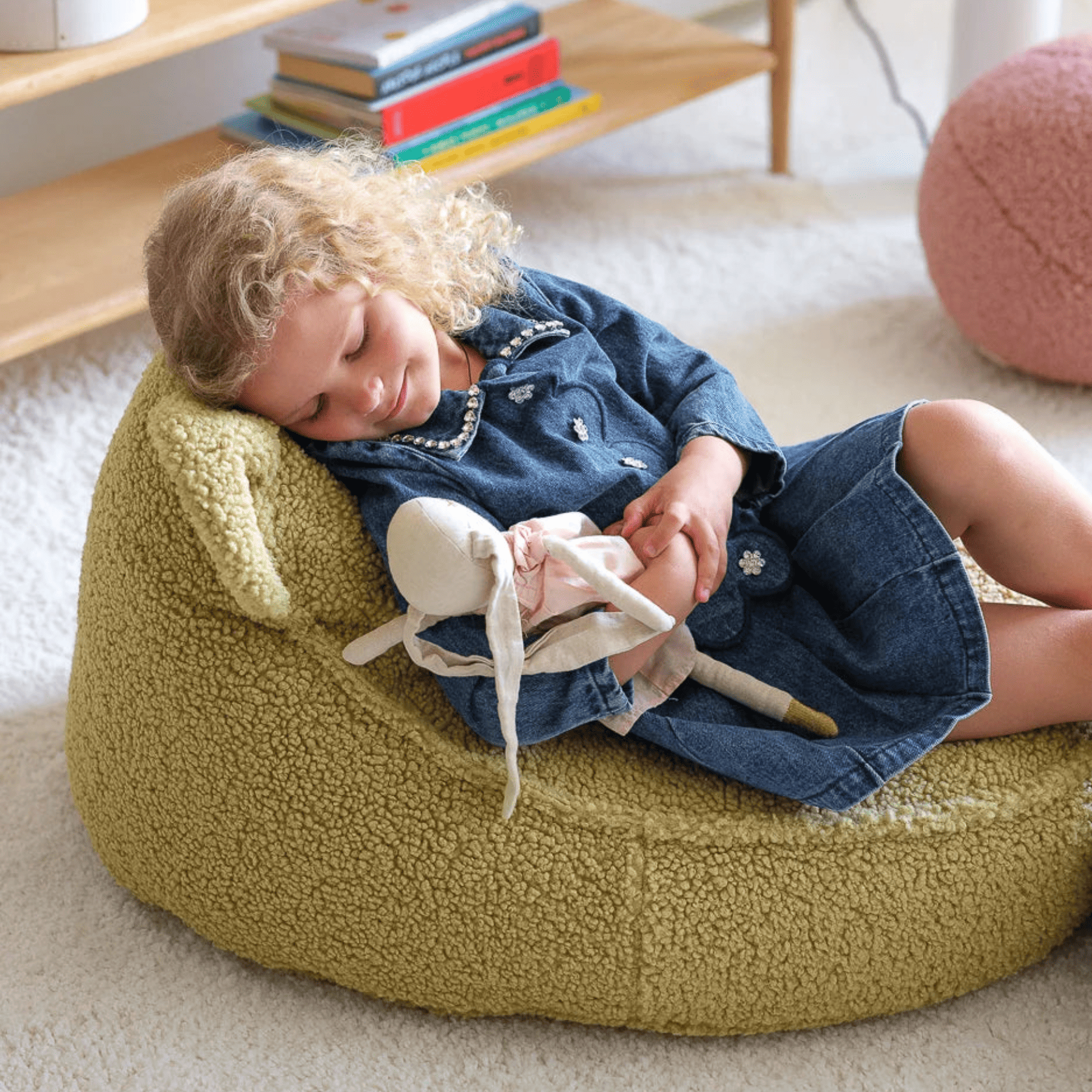 Kinder-Sitzsack Bär aus Teddy I wigiwama - LeoBabys