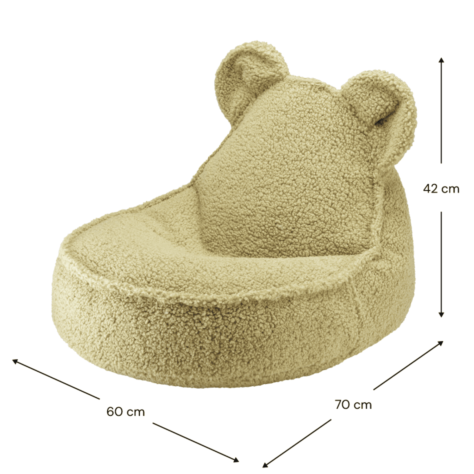 Kinder-Sitzsack Bär aus Teddy I wigiwama - LeoBabys