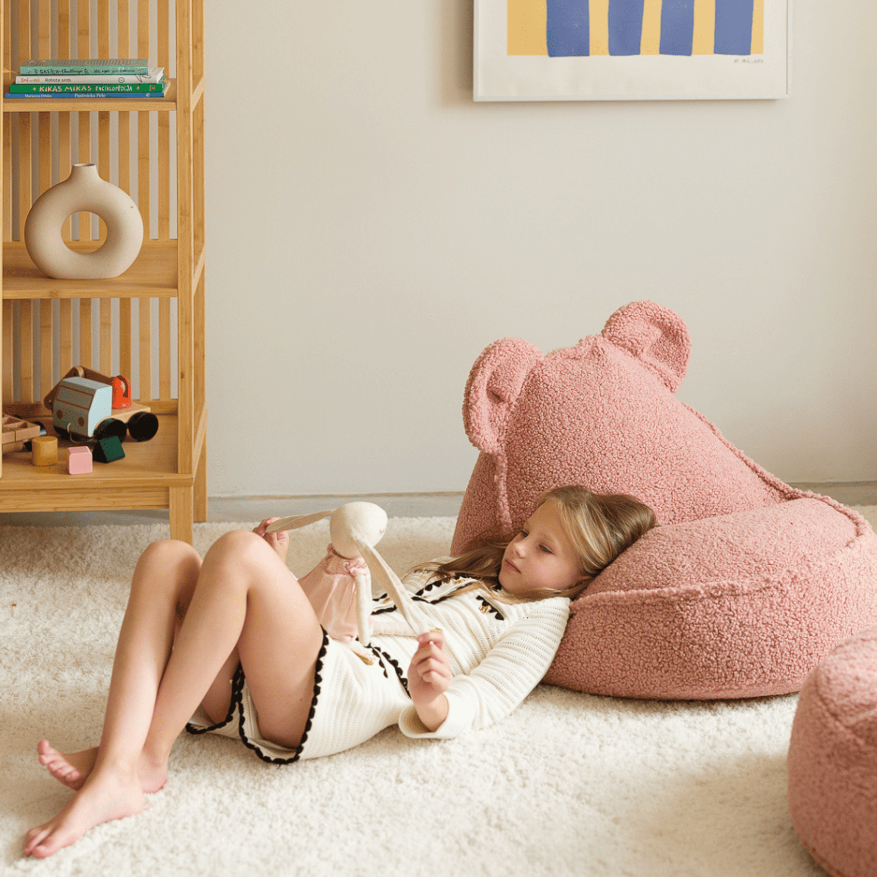 Kinder-Sitzsack Bär aus Teddy I wigiwama - LeoBabys