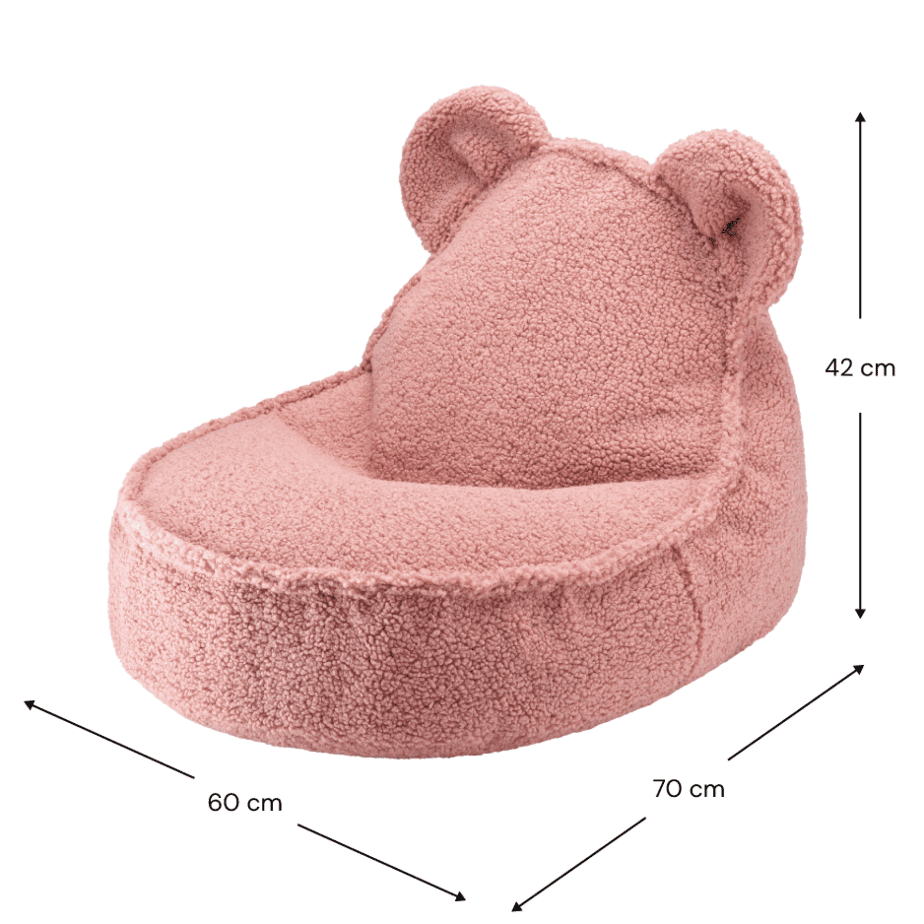 Kinder-Sitzsack Bär aus Teddy I wigiwama - LeoBabys