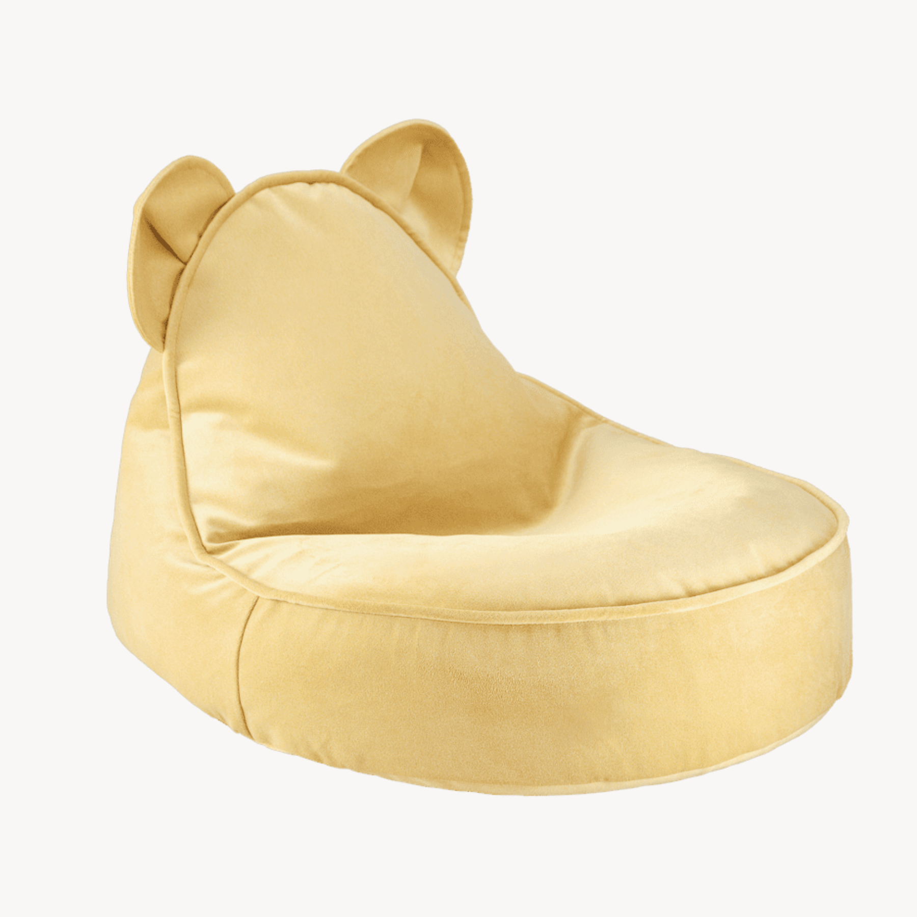 Kinder-Sitzsack Bär aus Samt I wigiwama - LeoBabys