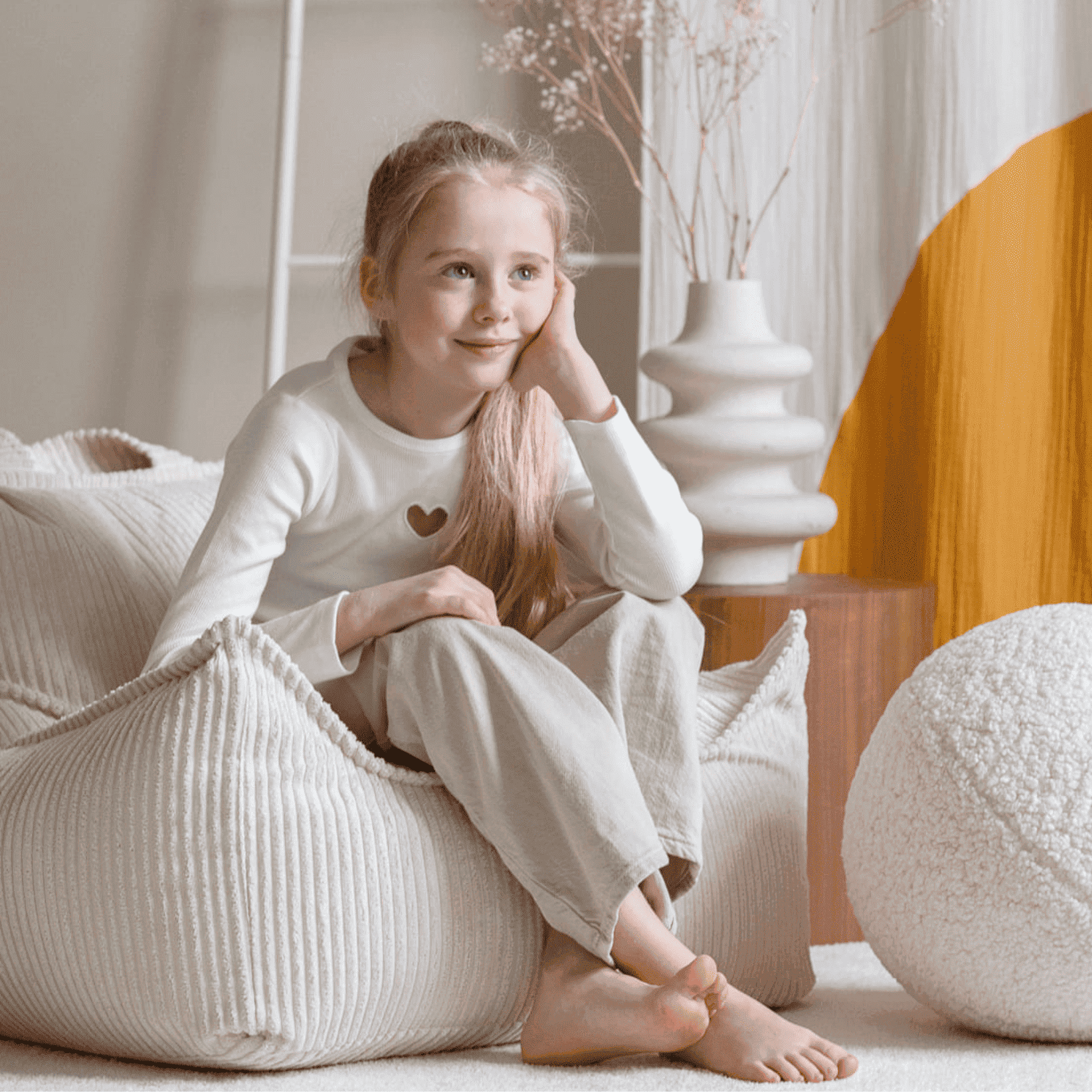 Kinder-Sitzsack Sessel aus Cord I wigiwama - LeoBabys