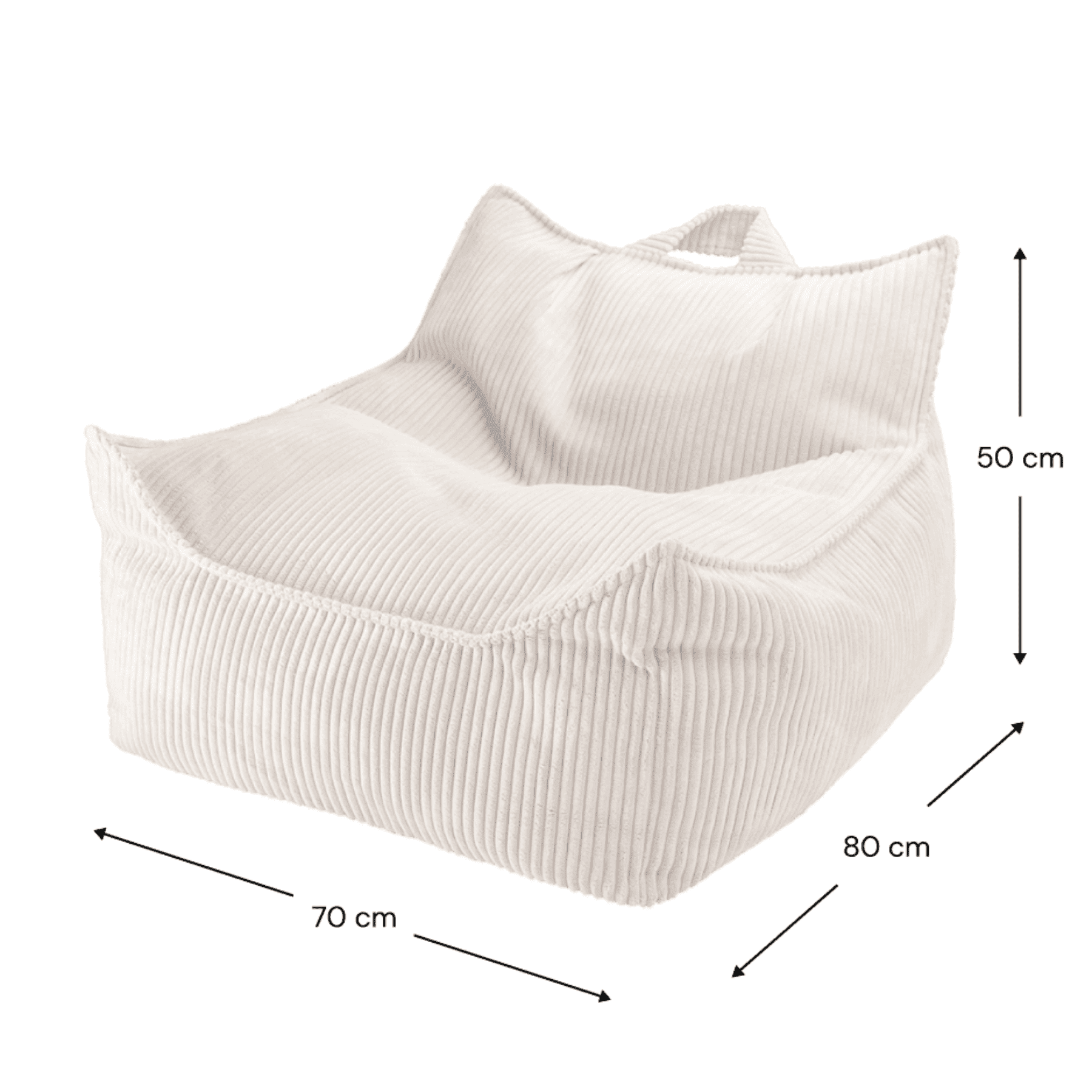 Kinder-Sitzsack Sessel aus Cord I wigiwama - LeoBabys