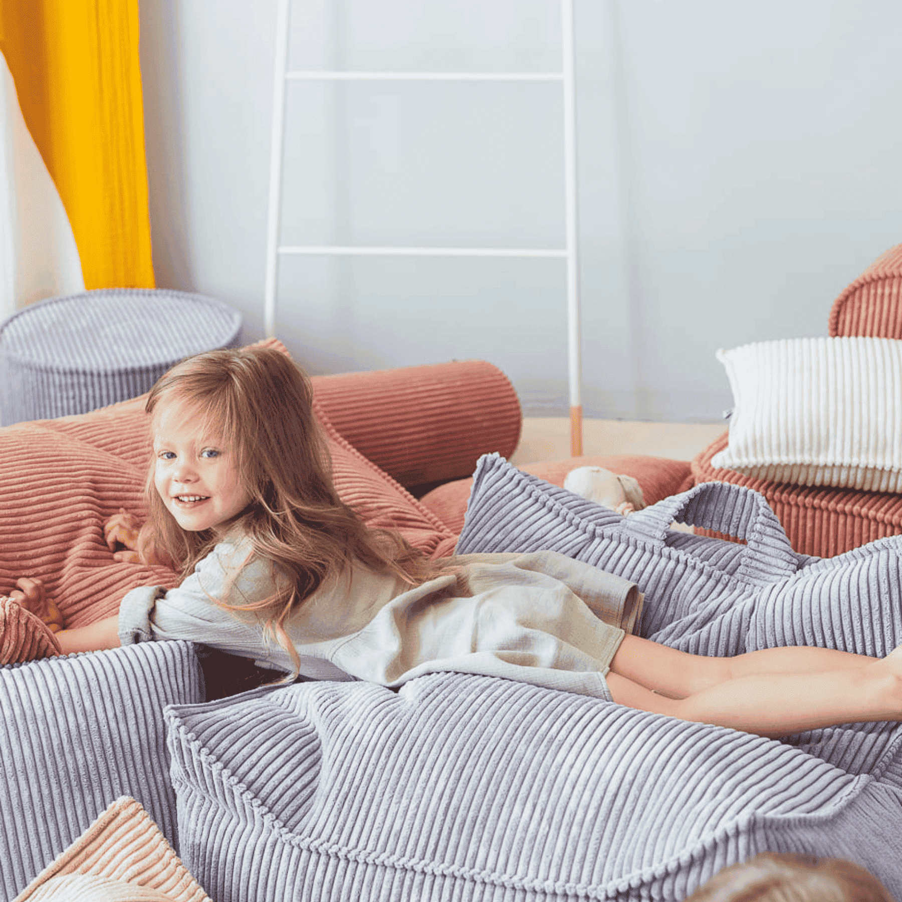 Kinder-Sitzsack Sessel aus Cord I wigiwama - LeoBabys