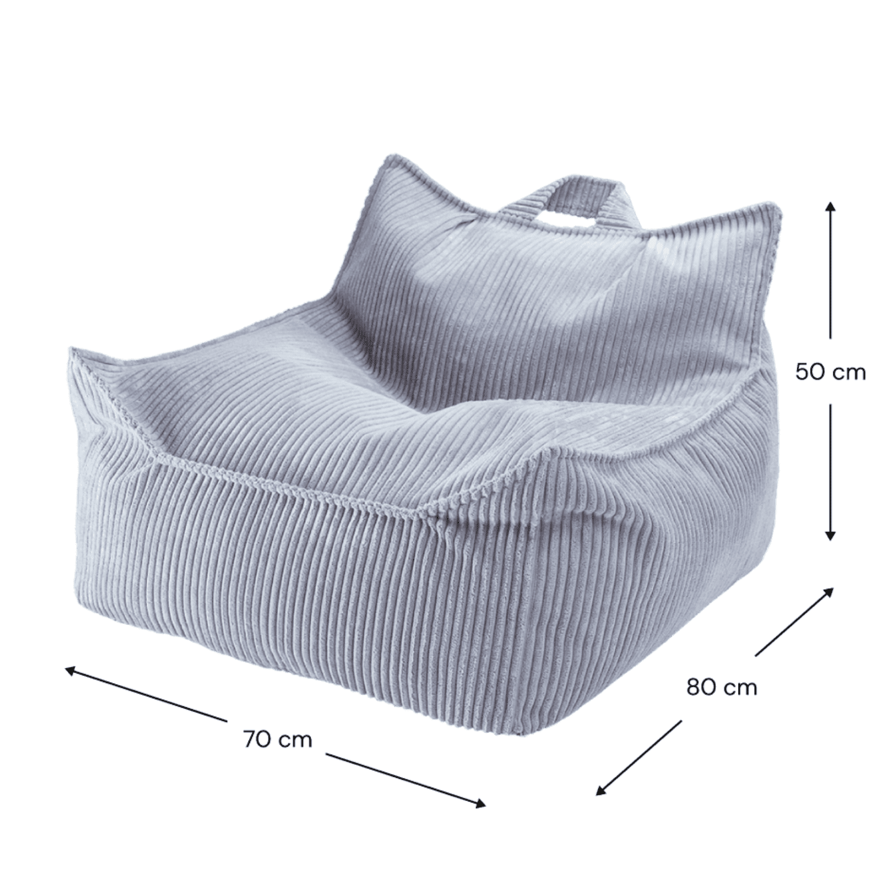 Kinder-Sitzsack Sessel aus Cord I wigiwama - LeoBabys