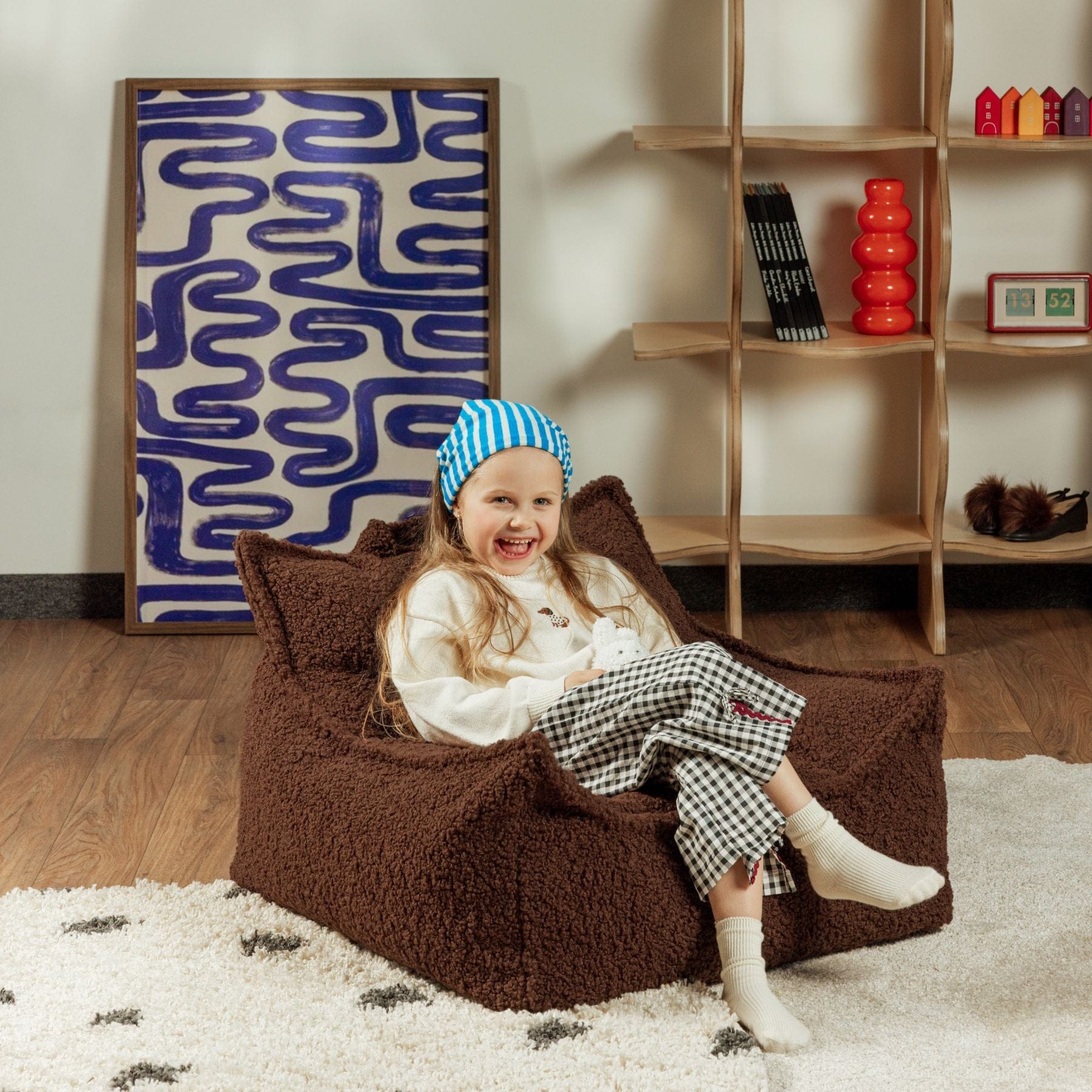 Kinder-Sitzsack Sessel aus Teddy I wigiwama - LeoBabys