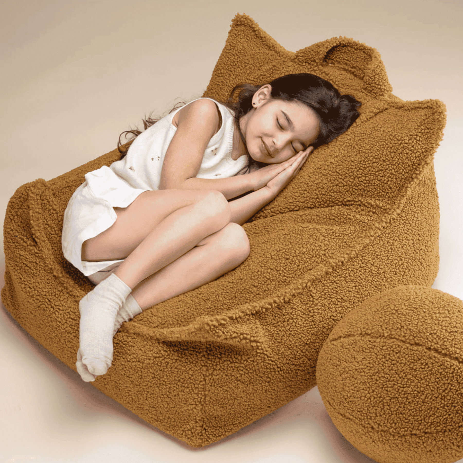 Kinder-Sitzsack Sessel aus Teddy I wigiwama - LeoBabys