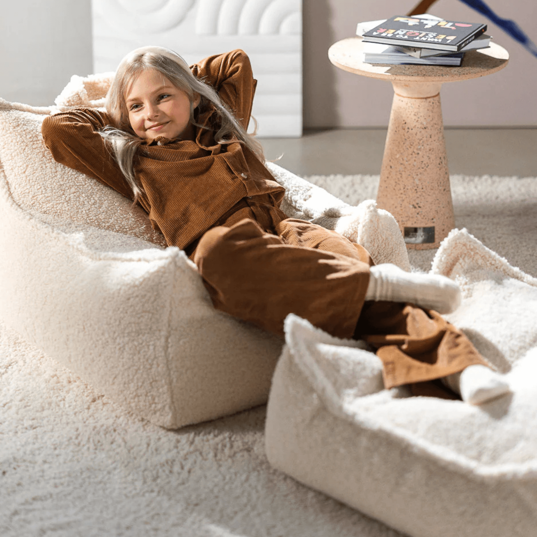 Kinder Ottoman Sitzgelegenheit & Beanbag Bundle – Wigiwama