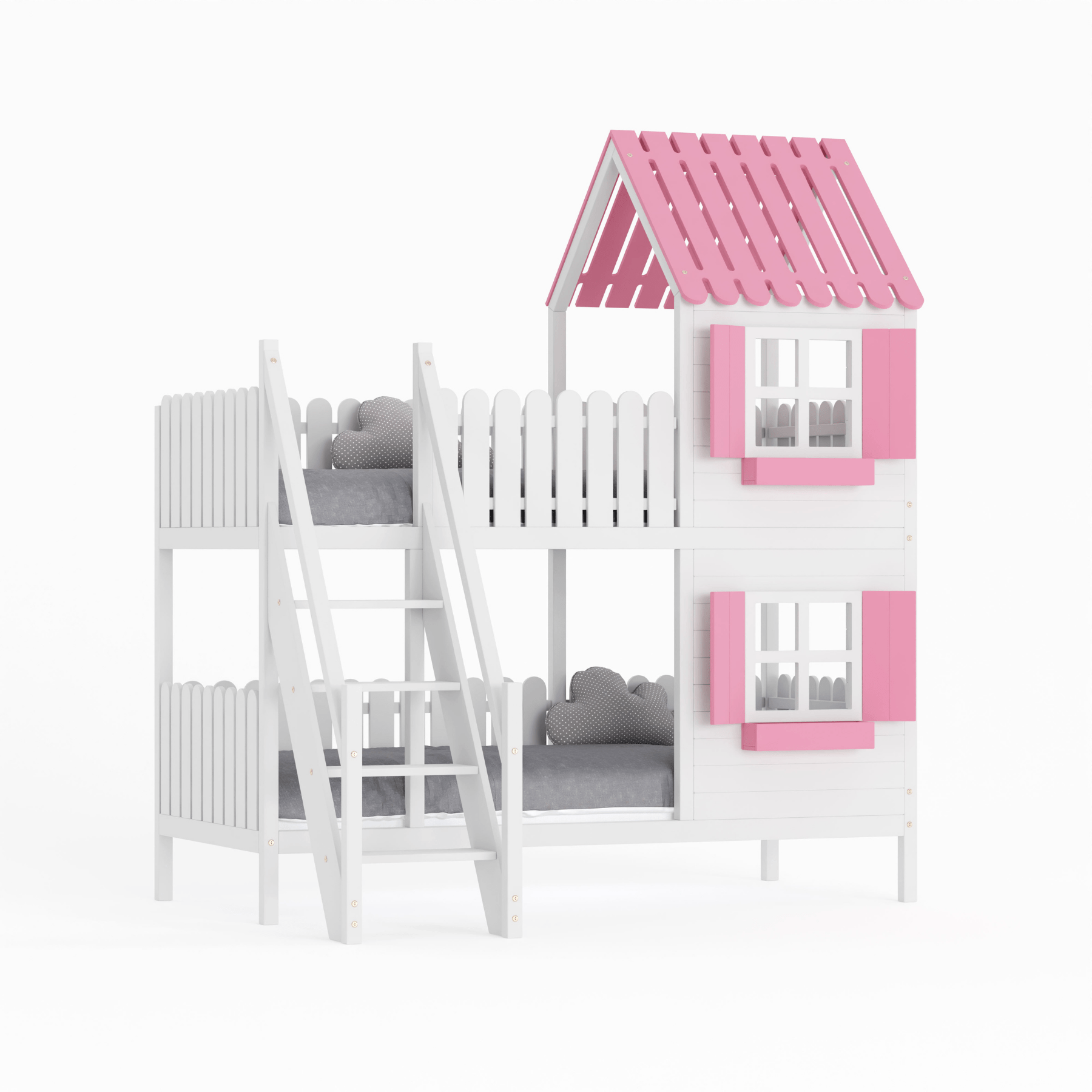 Kinderbett Hausbett Etagenbett für Kinder - Nika - LeoBabys