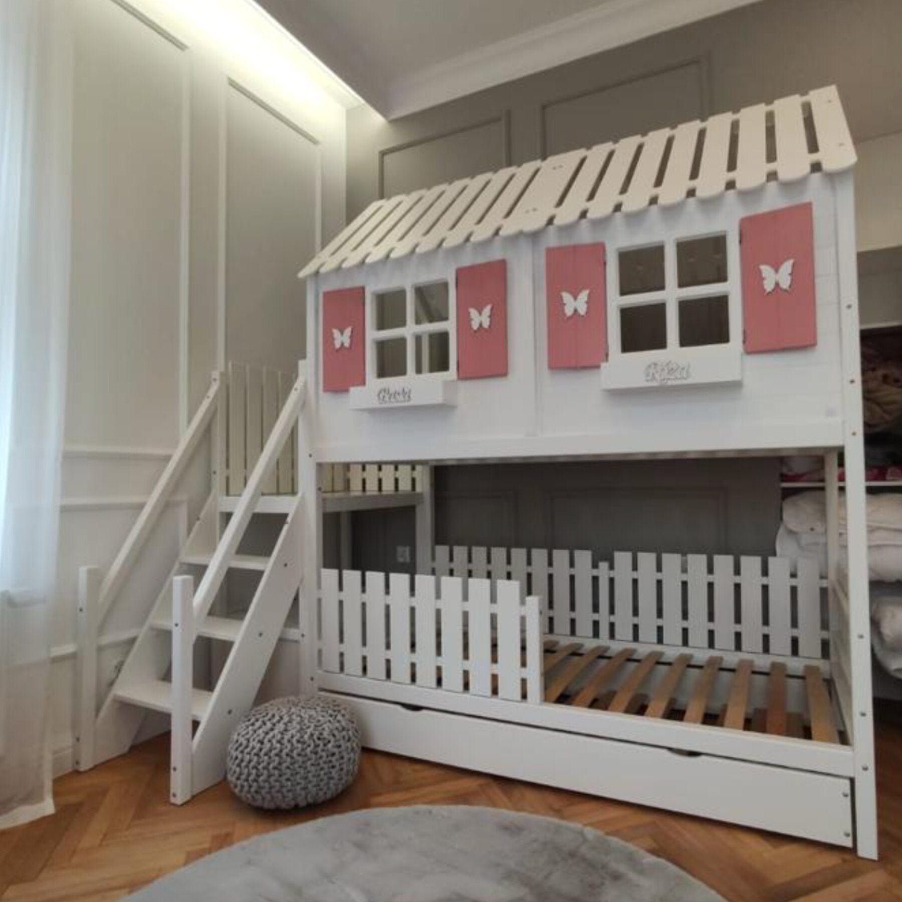 Kinderbett Hochbett Hausbett Individuell - LeoBabys