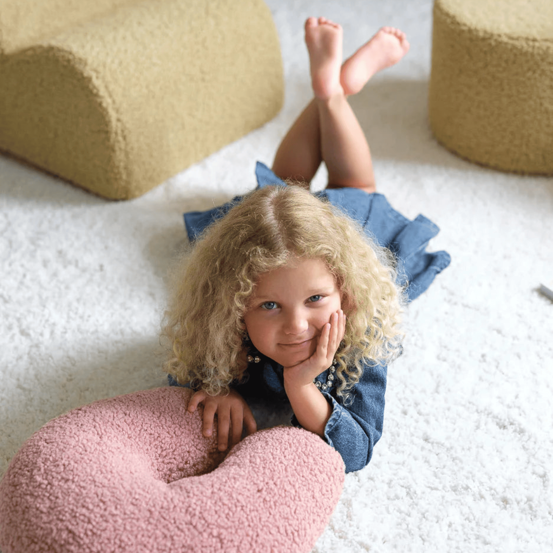 Kissen in U-Form aus Teddy Polster Kinderkissen I wigiwama - LeoBabys