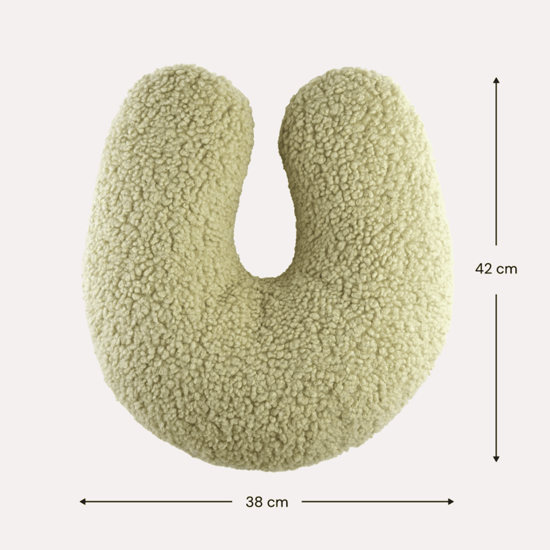 Kissen in U-Form aus Teddy Polster Kinderkissen I wigiwama - LeoBabys