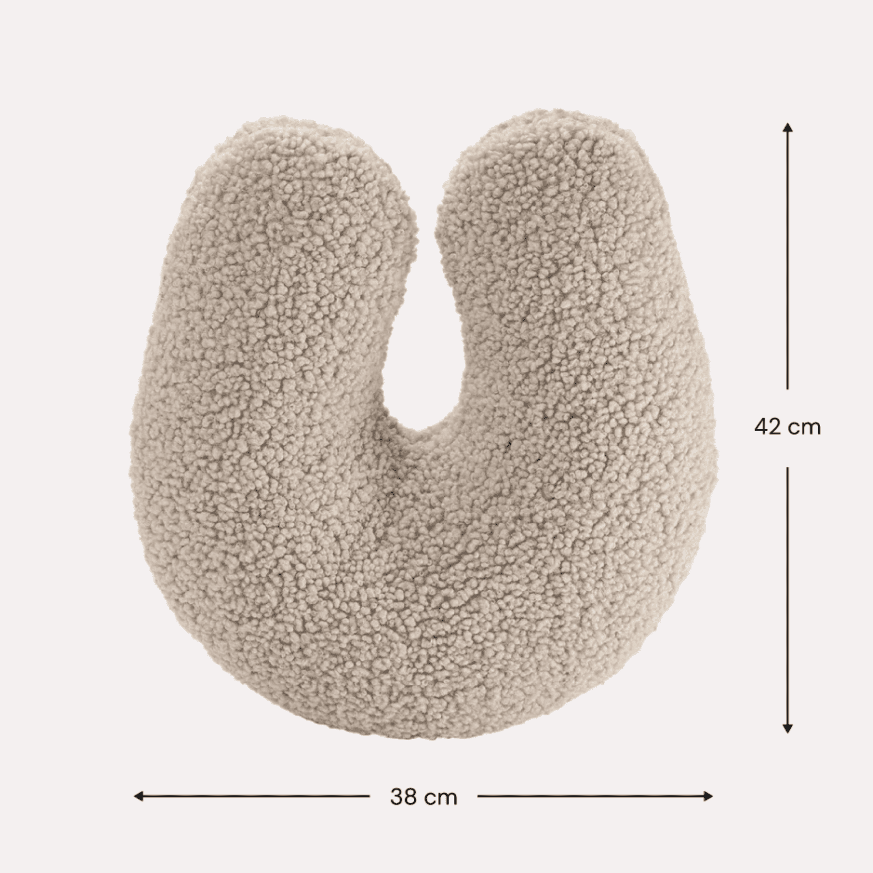 Kissen in U-Form aus Teddy Polster Kinderkissen I wigiwama - LeoBabys
