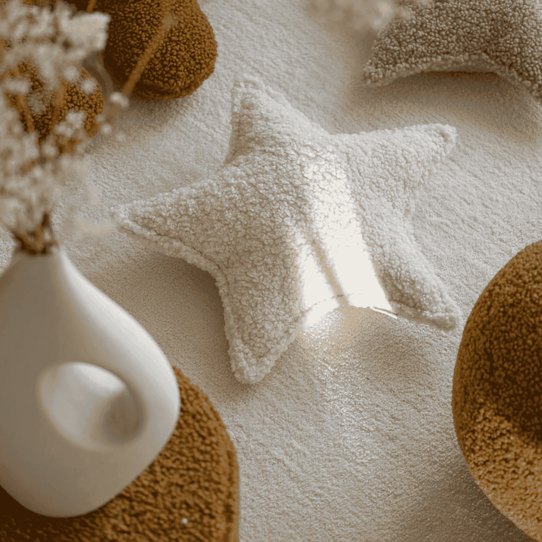 Kissen Stern aus Teddy Polster I wigiwama - LeoBabys