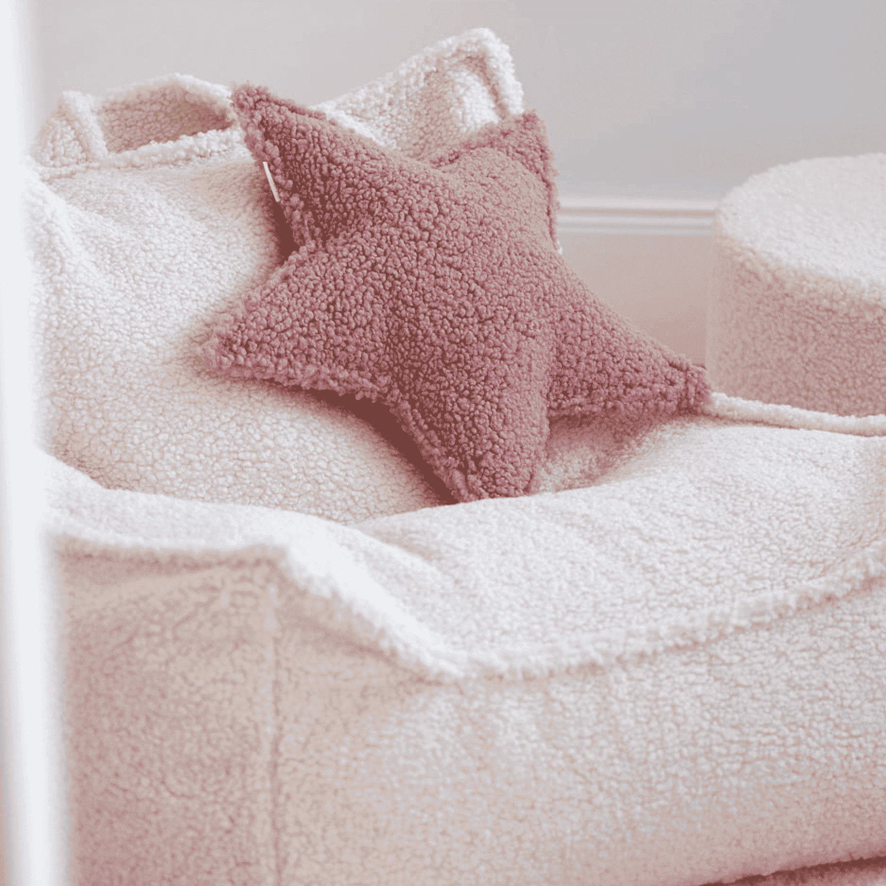 Kissen Stern aus Teddy Polster I wigiwama - LeoBabys