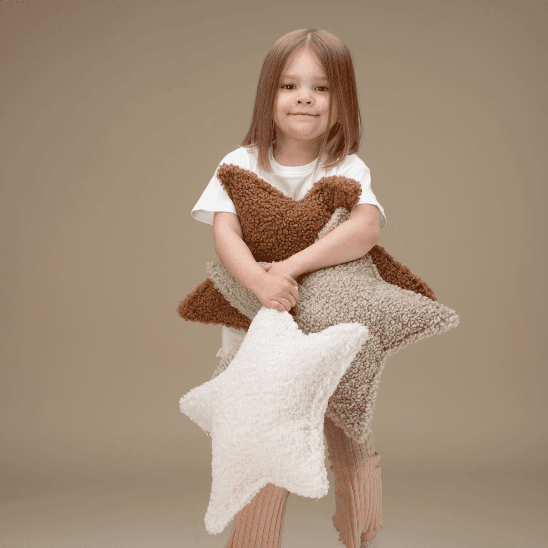 Kissen Stern aus Teddy Polster I wigiwama - LeoBabys