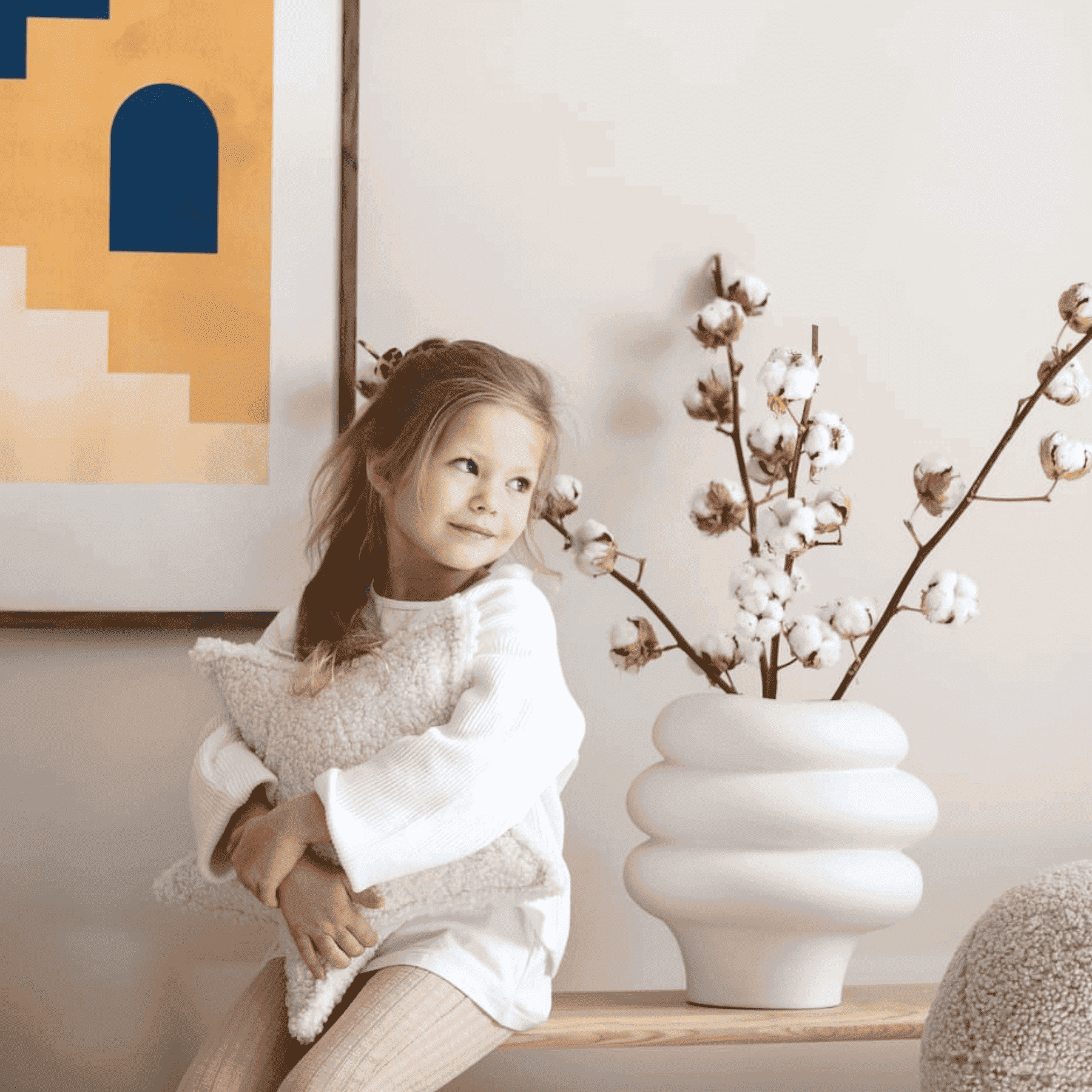 Kissen Stern aus Teddy Polster I wigiwama - LeoBabys