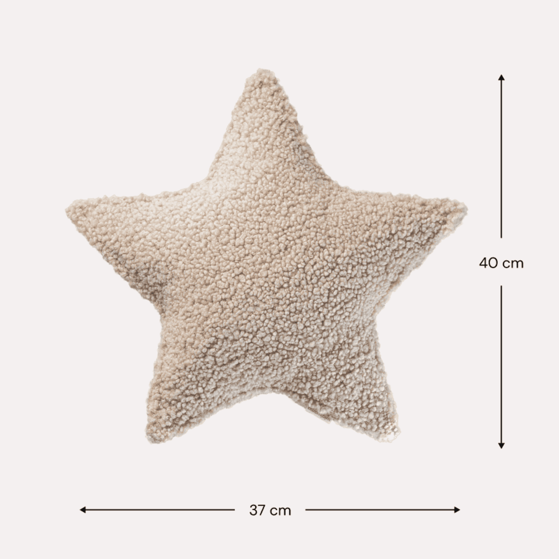 Kissen Stern aus Teddy Polster I wigiwama - LeoBabys