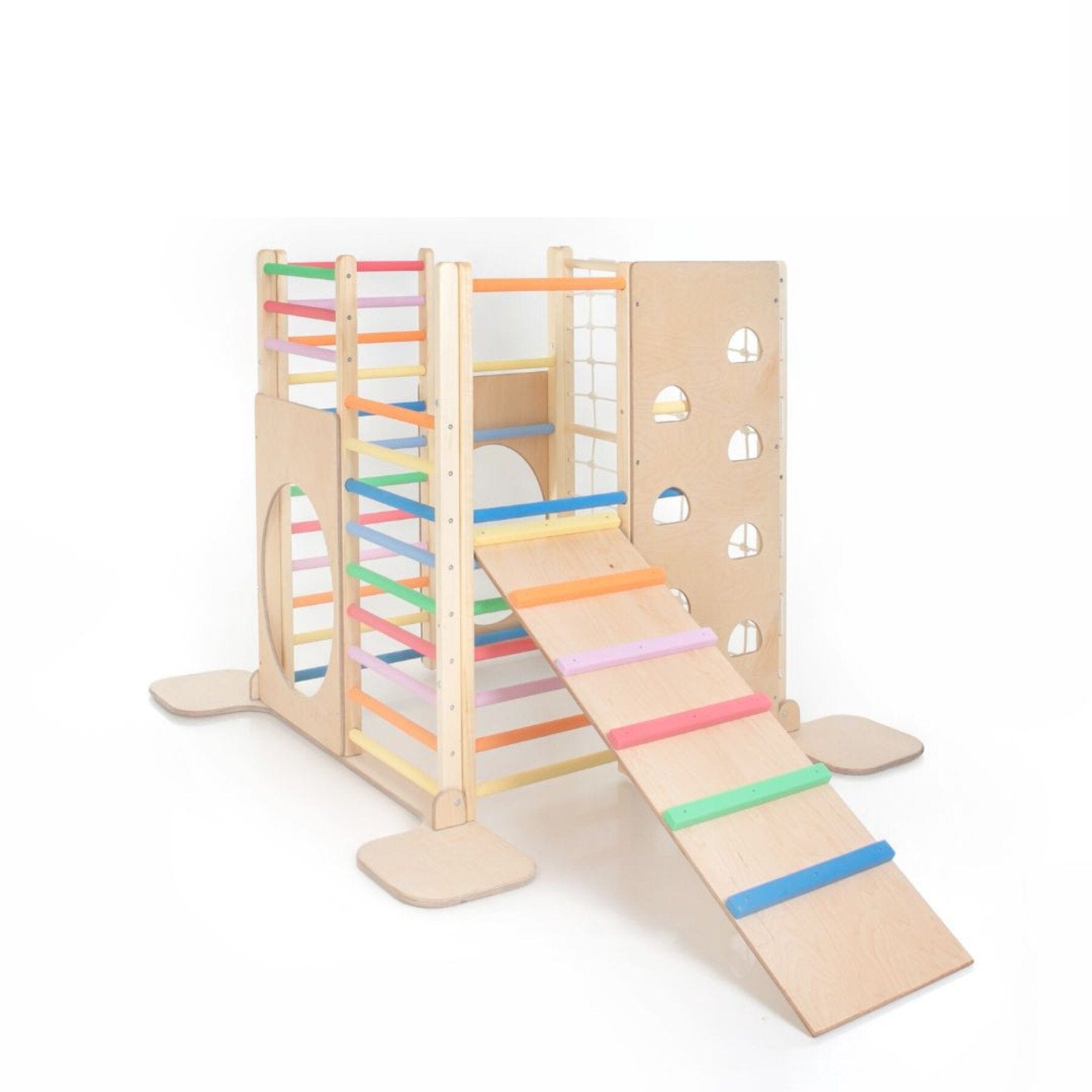 Klettergerüst Spielturm Holz XXL - LeoBabys
