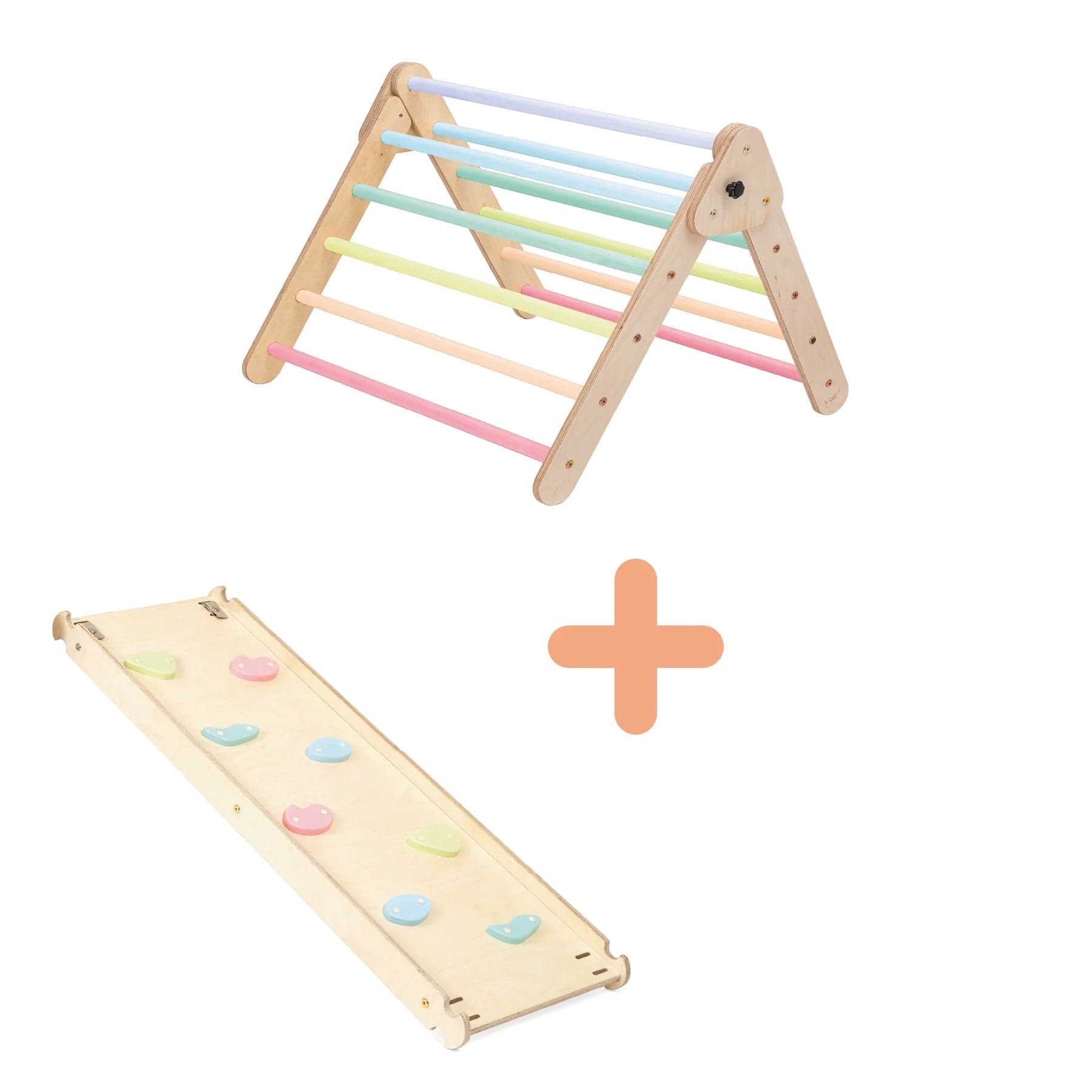 Pikler Dreieck Klappbar Holz Set- LeoBabys