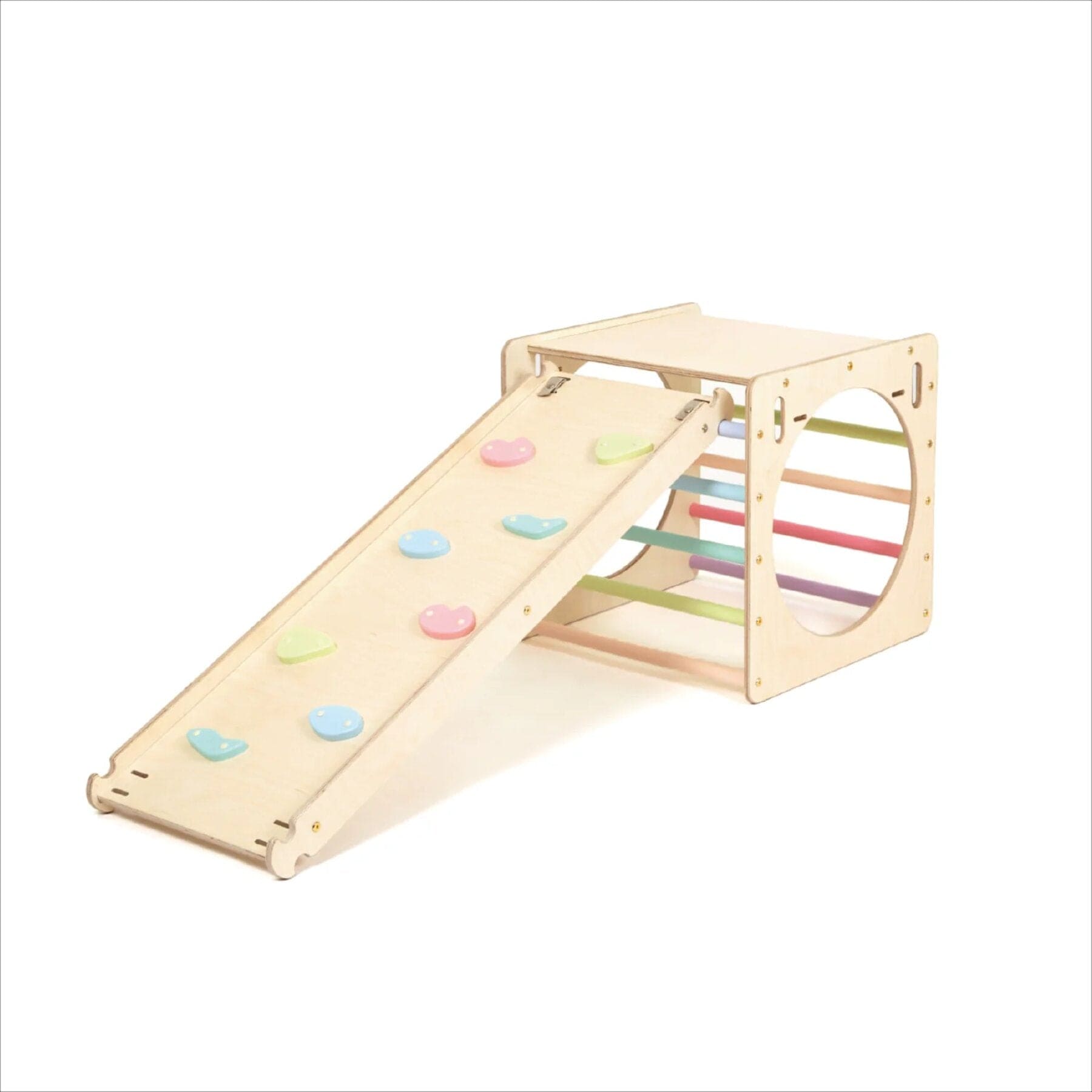 Kletterwürfel Explorer Holz Pastell - LeoBabys