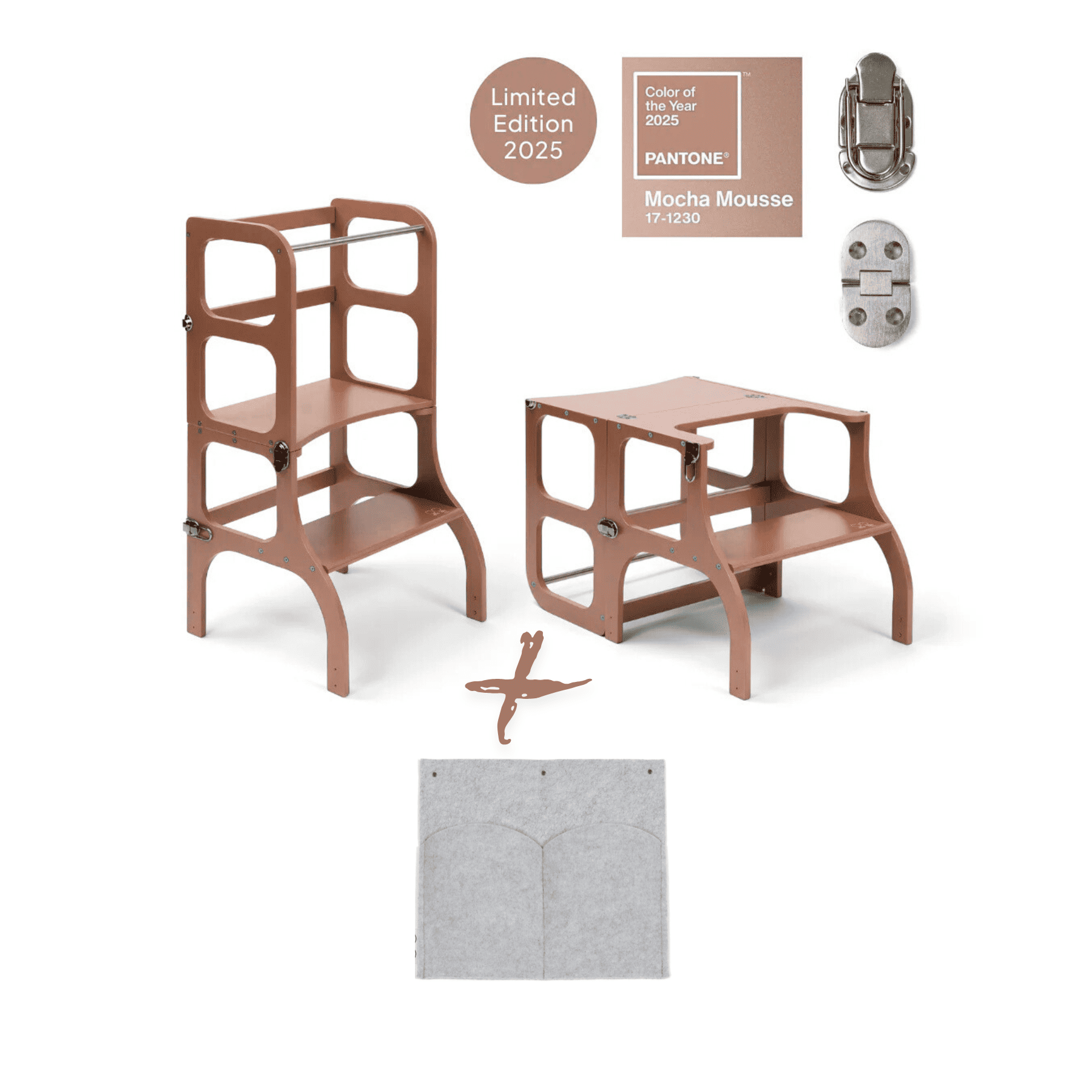 Limitierte Edition 2025 - Montessori Lernturm 2-in-1 - LeoBabys