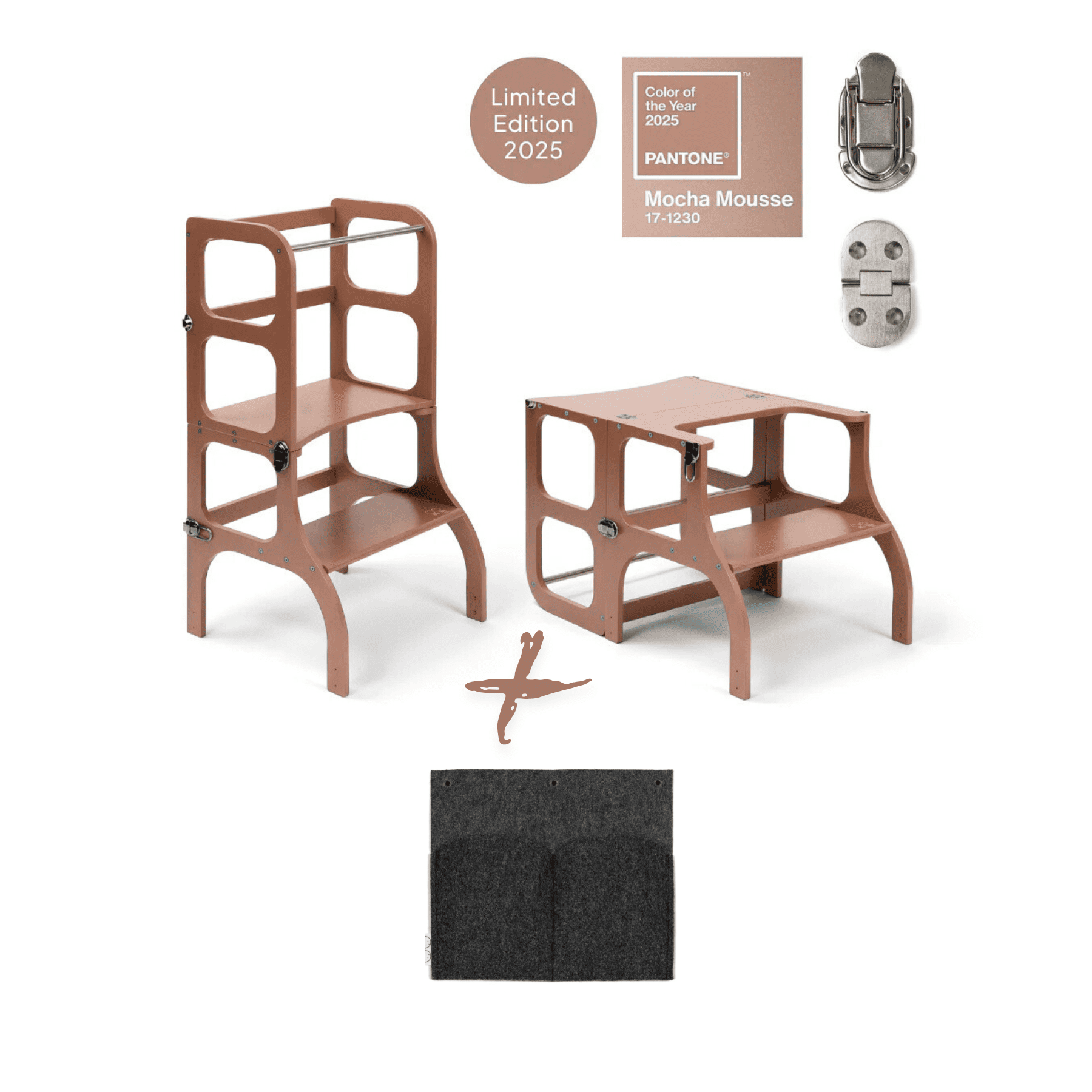 Limitierte Edition 2025 - Montessori Lernturm 2-in-1 - LeoBabys