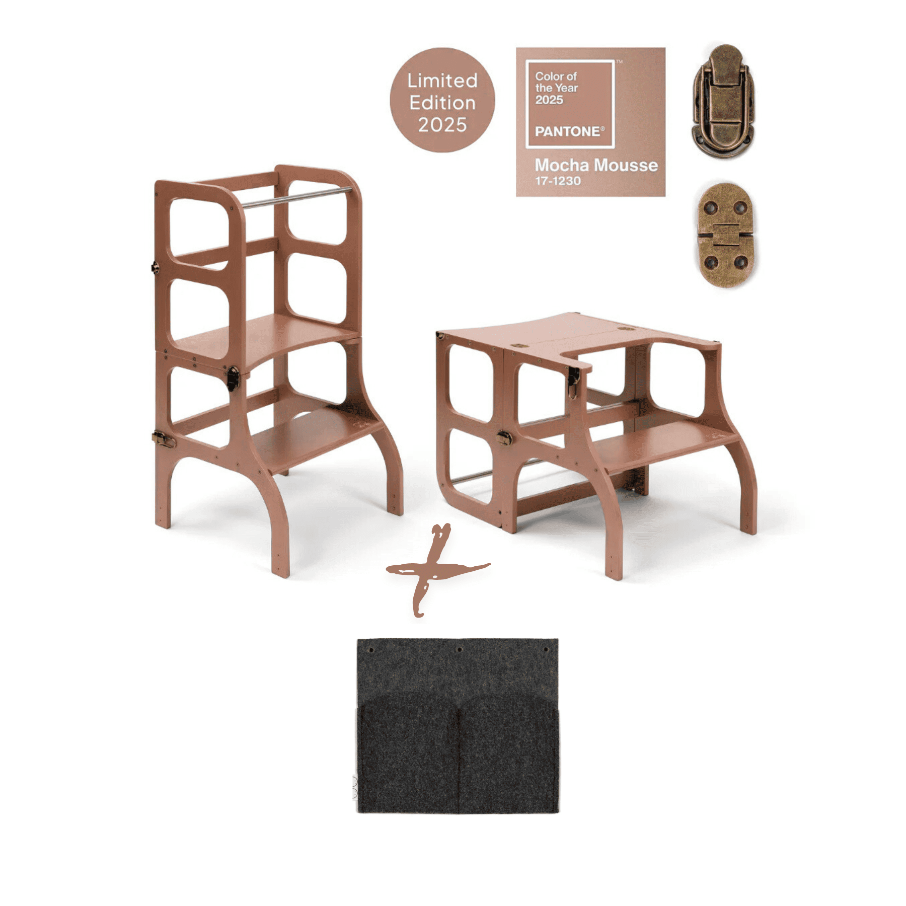 Limitierte Edition 2025 - Montessori Lernturm 2-in-1 - LeoBabys