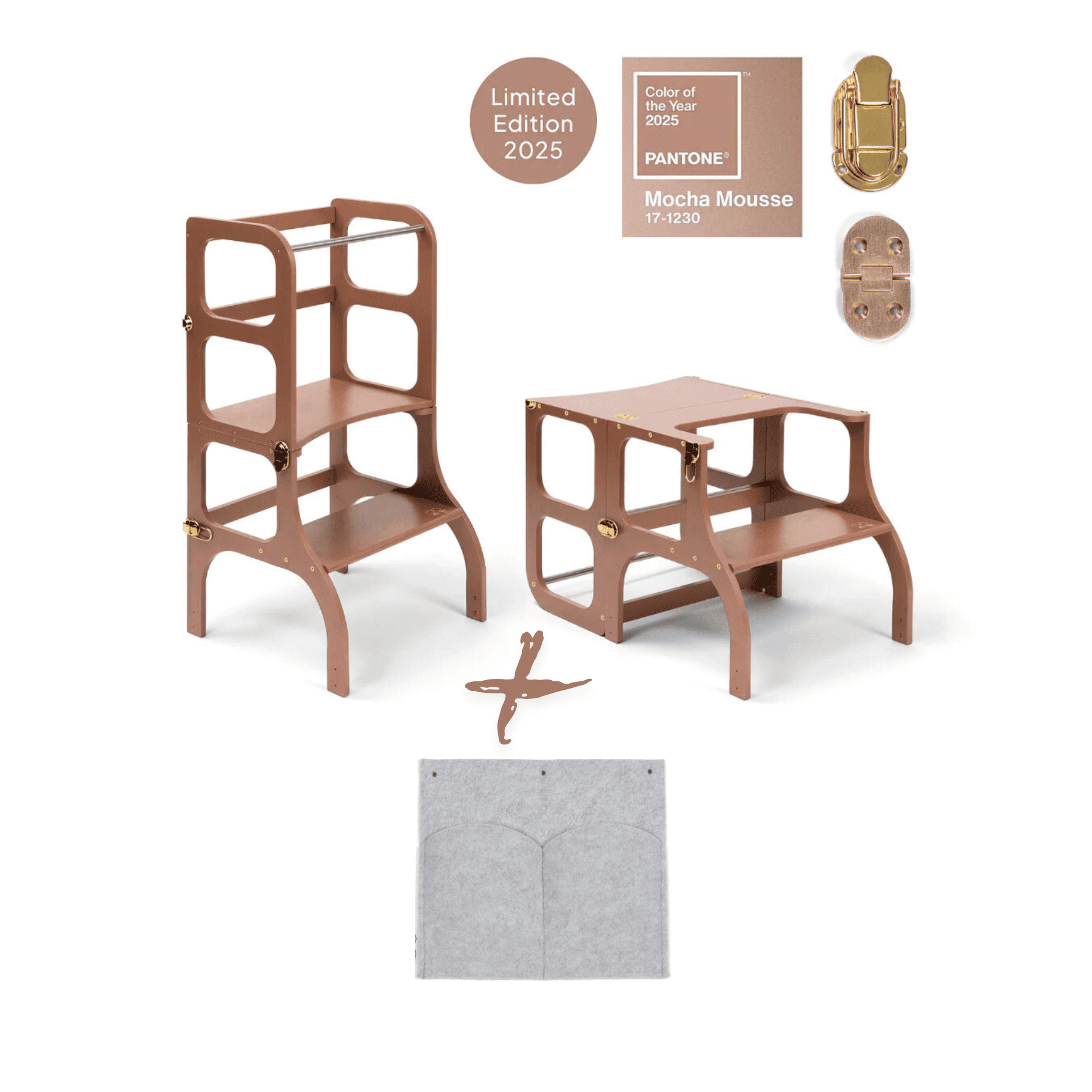 Limitierte Edition 2025 - Montessori Lernturm 2-in-1 - LeoBabys