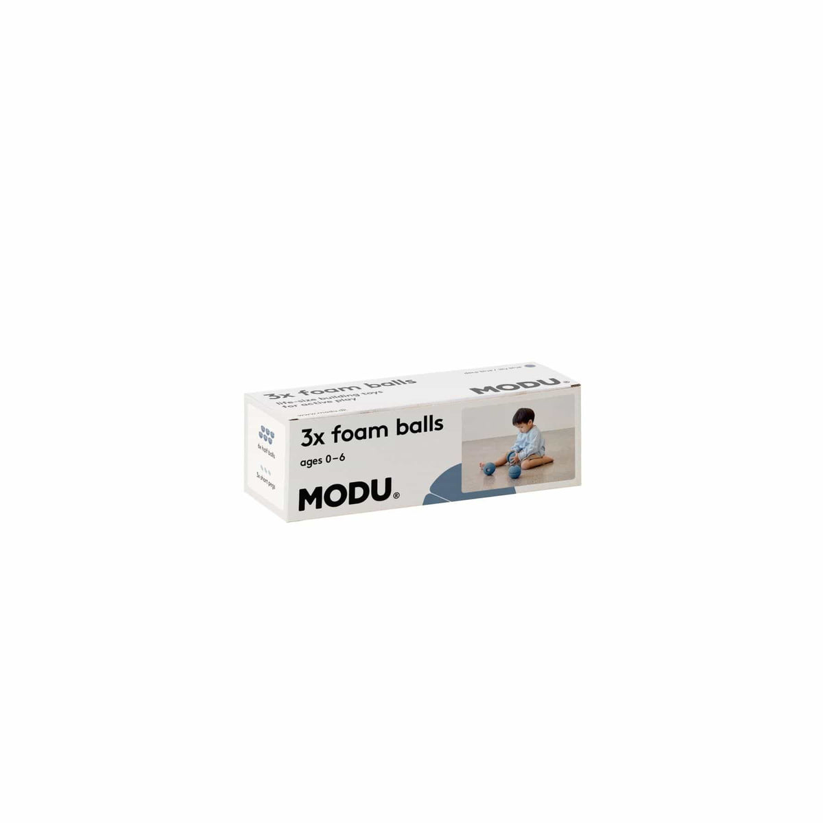 Bewegungsspielzeug MODU Schaumstoffbälle 3er-Set - Ballspiel, Trittsteine & Bausteine