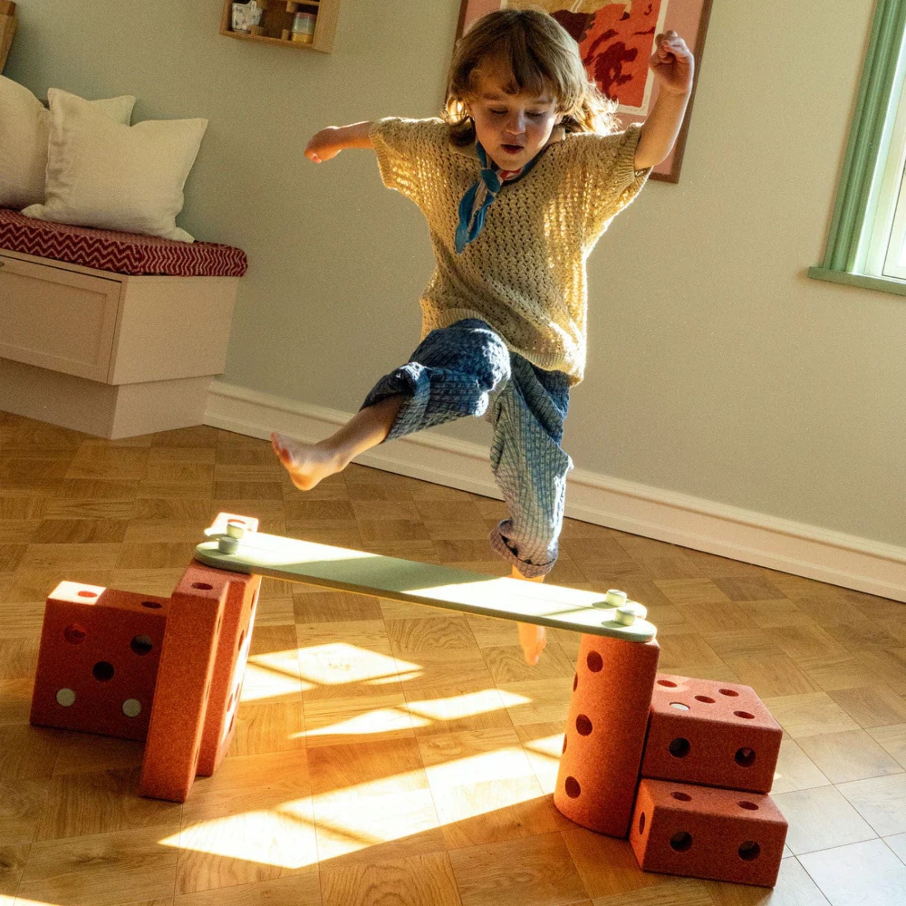 MODU® Dreamer Set Bundle – Konstruktionsspielzeug inkl. 2× Balance Beams (Gratis) - LeoBabys