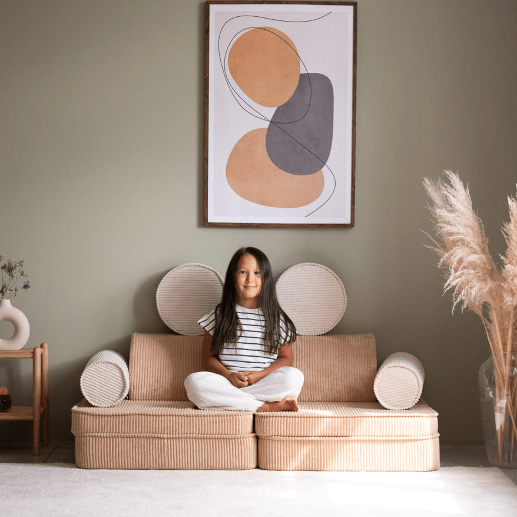 Modulares Kinder-Spielsofa Kindersofa aus Cord I wigiwama - LeoBabys