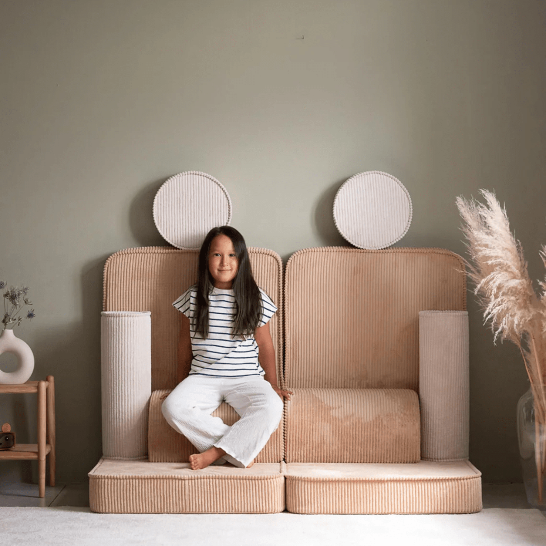 Modulares Kinder-Spielsofa Kindersofa aus Cord I wigiwama - LeoBabys
