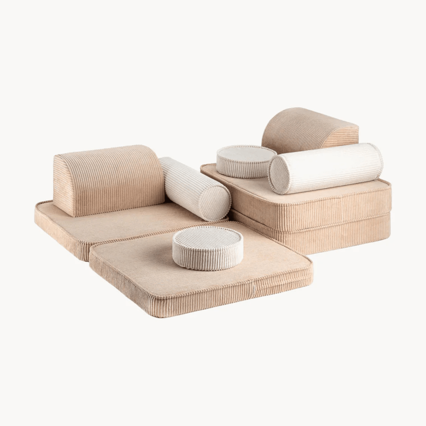 Modulares Kinder-Spielsofa Kindersofa aus Cord I wigiwama - LeoBabys