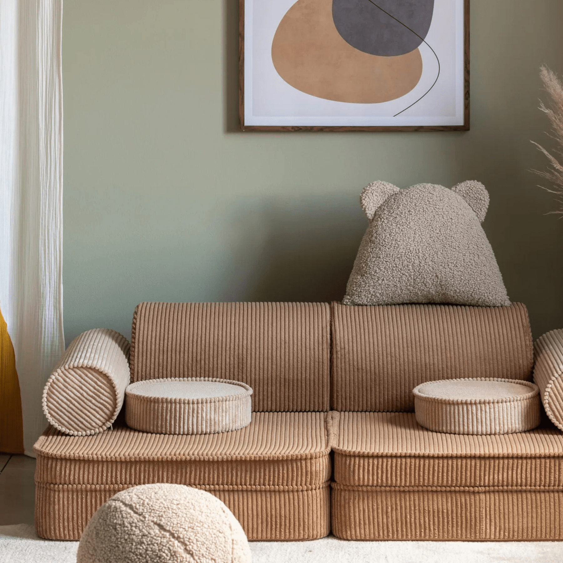 Modulares Kinder-Spielsofa Kindersofa aus Cord I wigiwama - LeoBabys