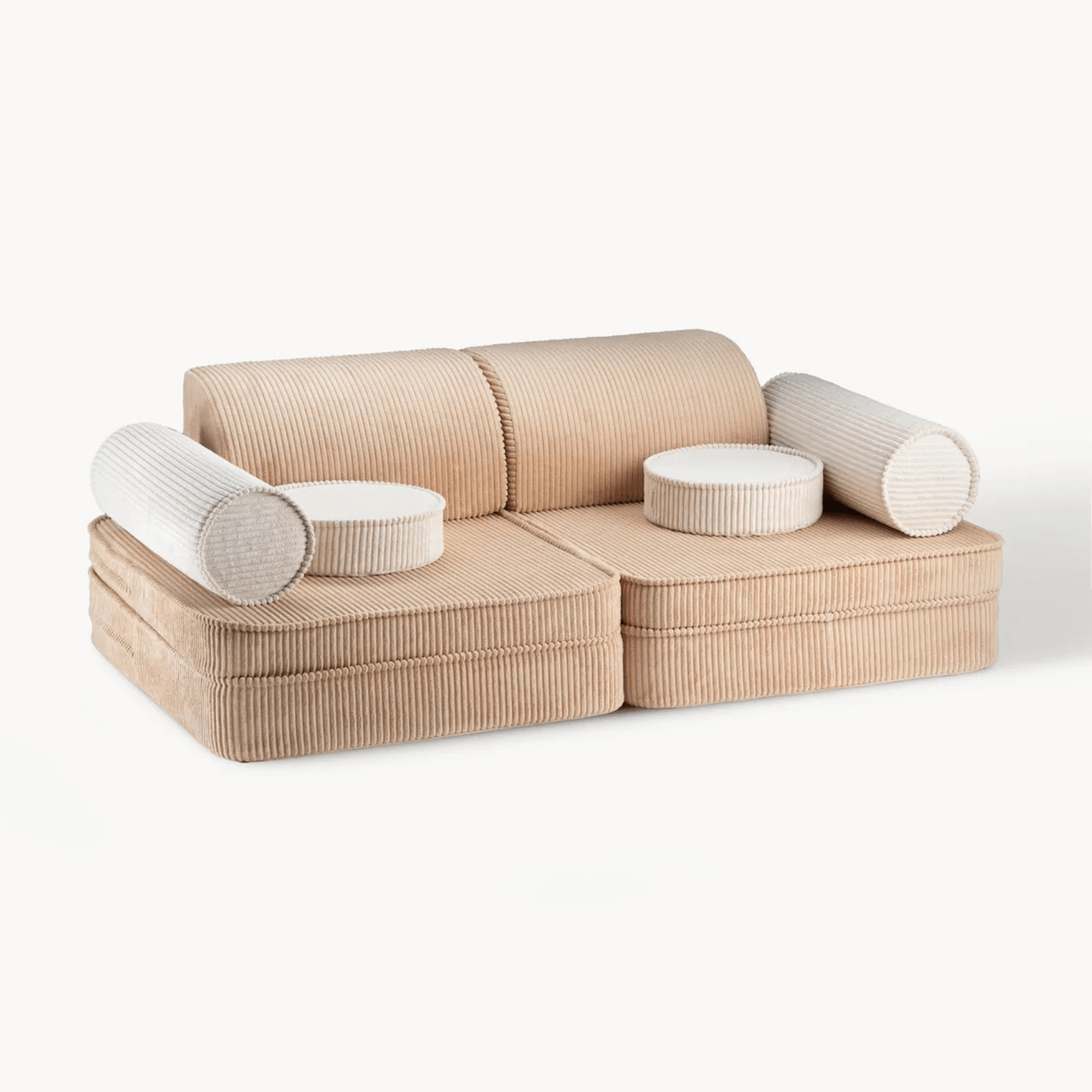 Modulares Kinder-Spielsofa Kindersofa aus Cord I wigiwama - LeoBabys
