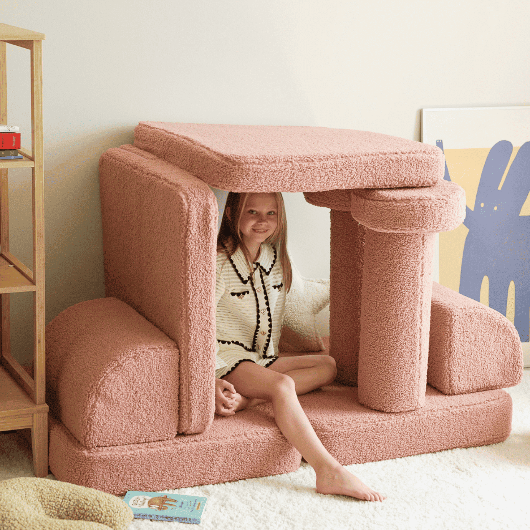 Modulares Kinder-Spielsofa Kindersofa aus Teddy I wigiwama - LeoBabys