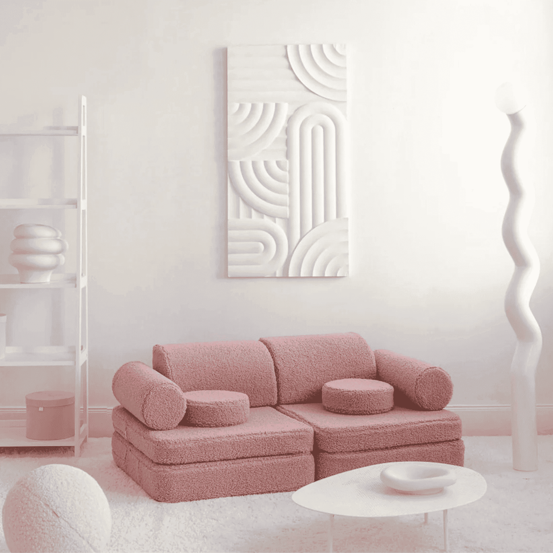 Modulares Kinder-Spielsofa Kindersofa aus Teddy I wigiwama - LeoBabys