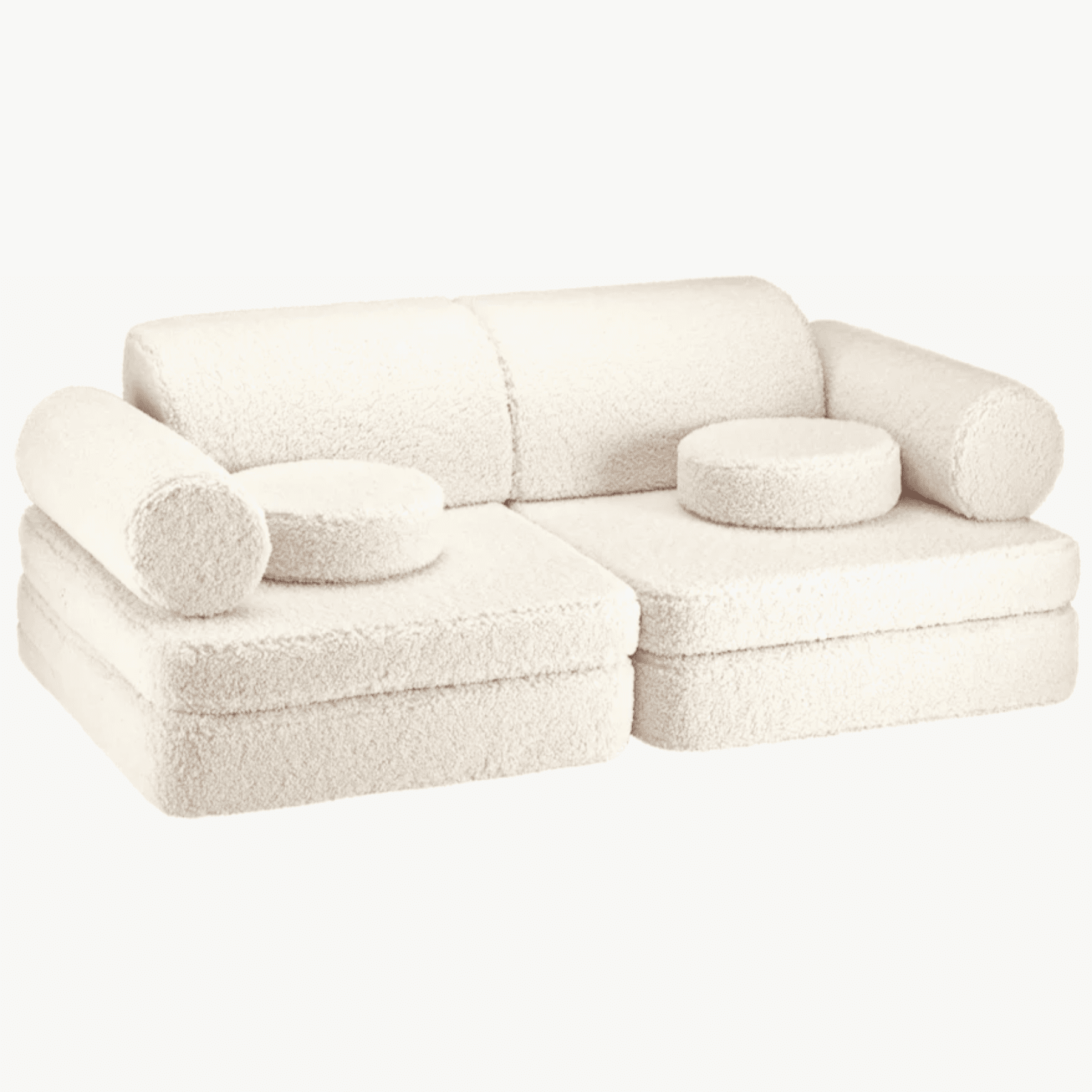 Modulares Kinder-Spielsofa Kindersofa aus Teddy I wigiwama - LeoBabys