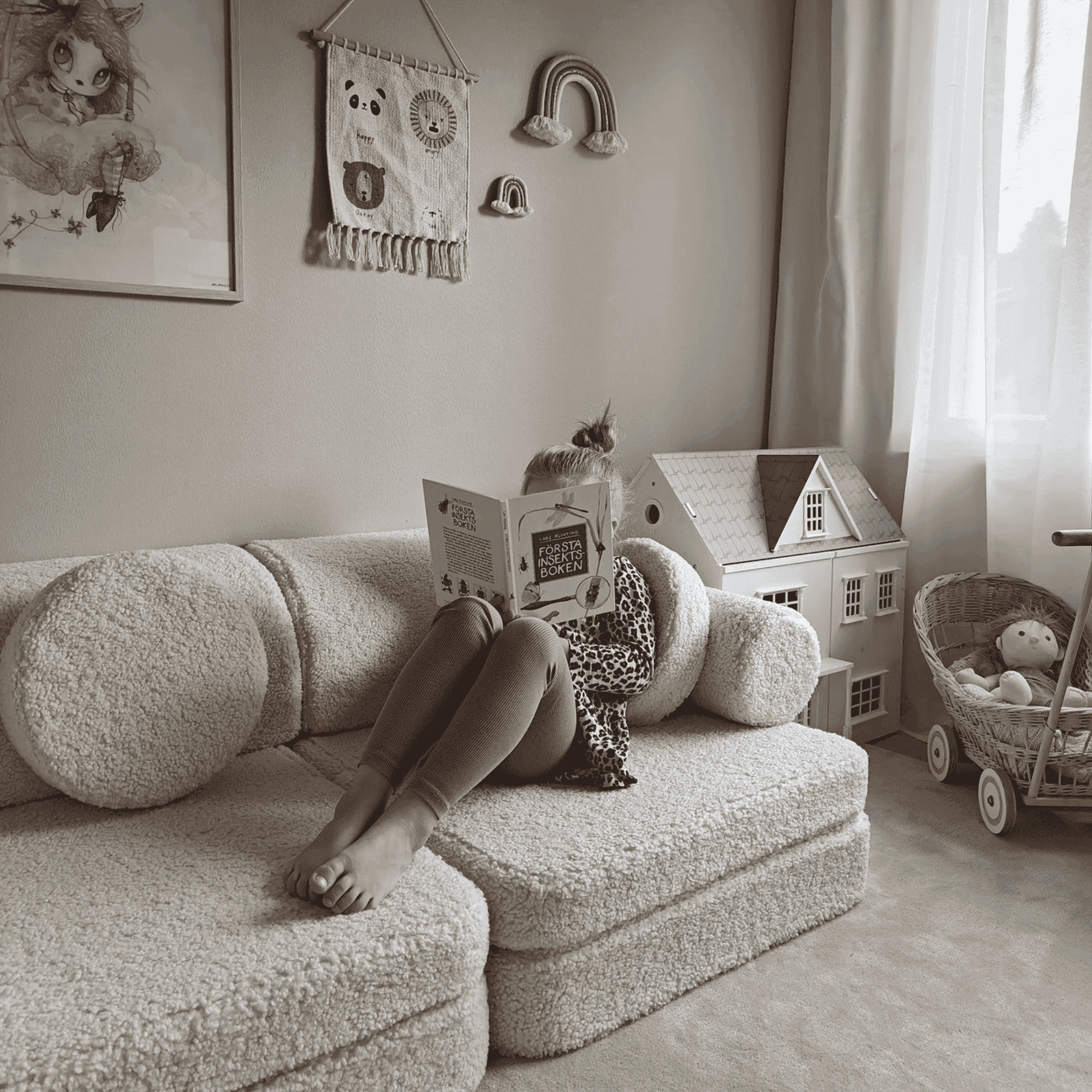 Modulares Kinder-Spielsofa Kindersofa aus Teddy I wigiwama - LeoBabys