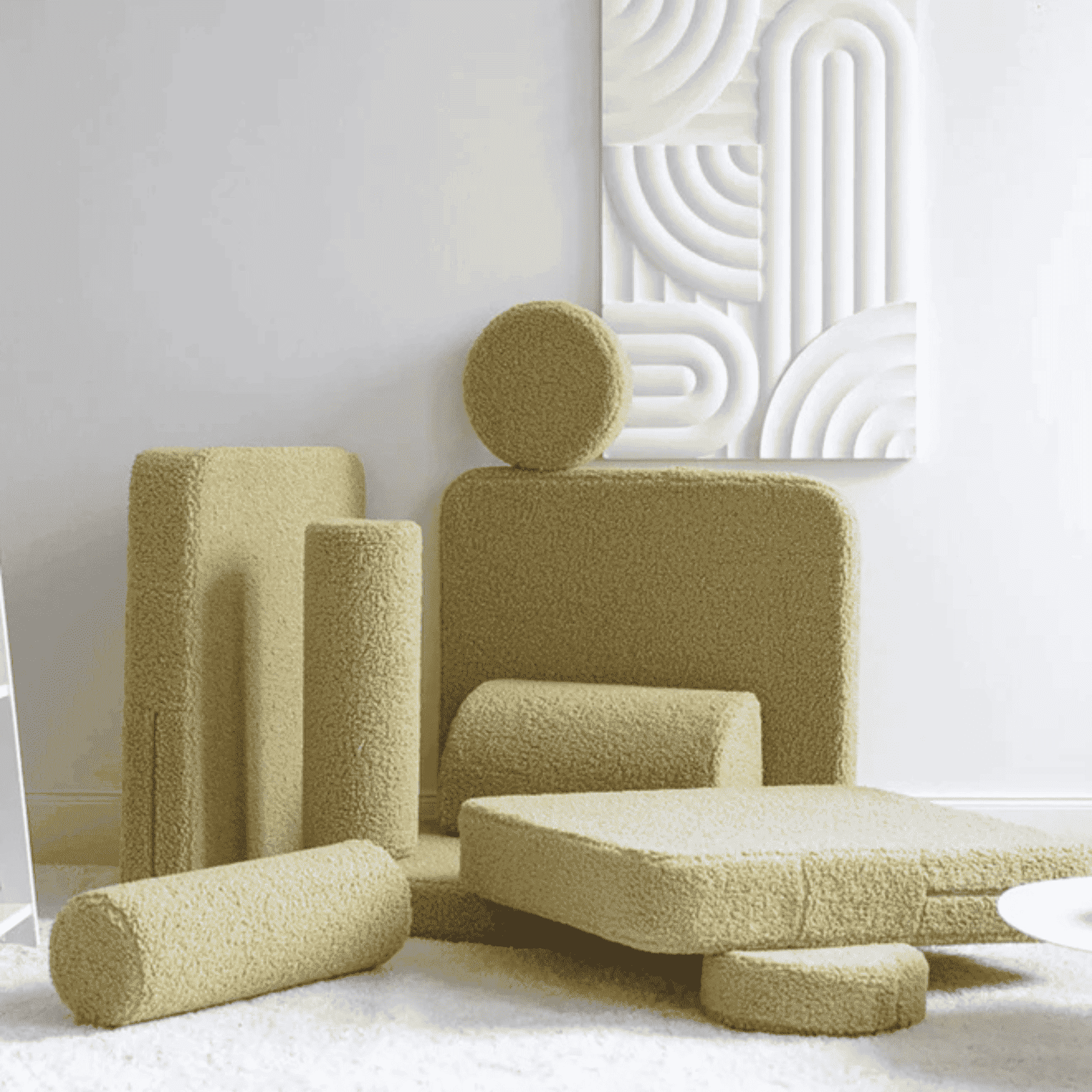 Modulares Kinder-Spielsofa Kindersofa aus Teddy I wigiwama - LeoBabys