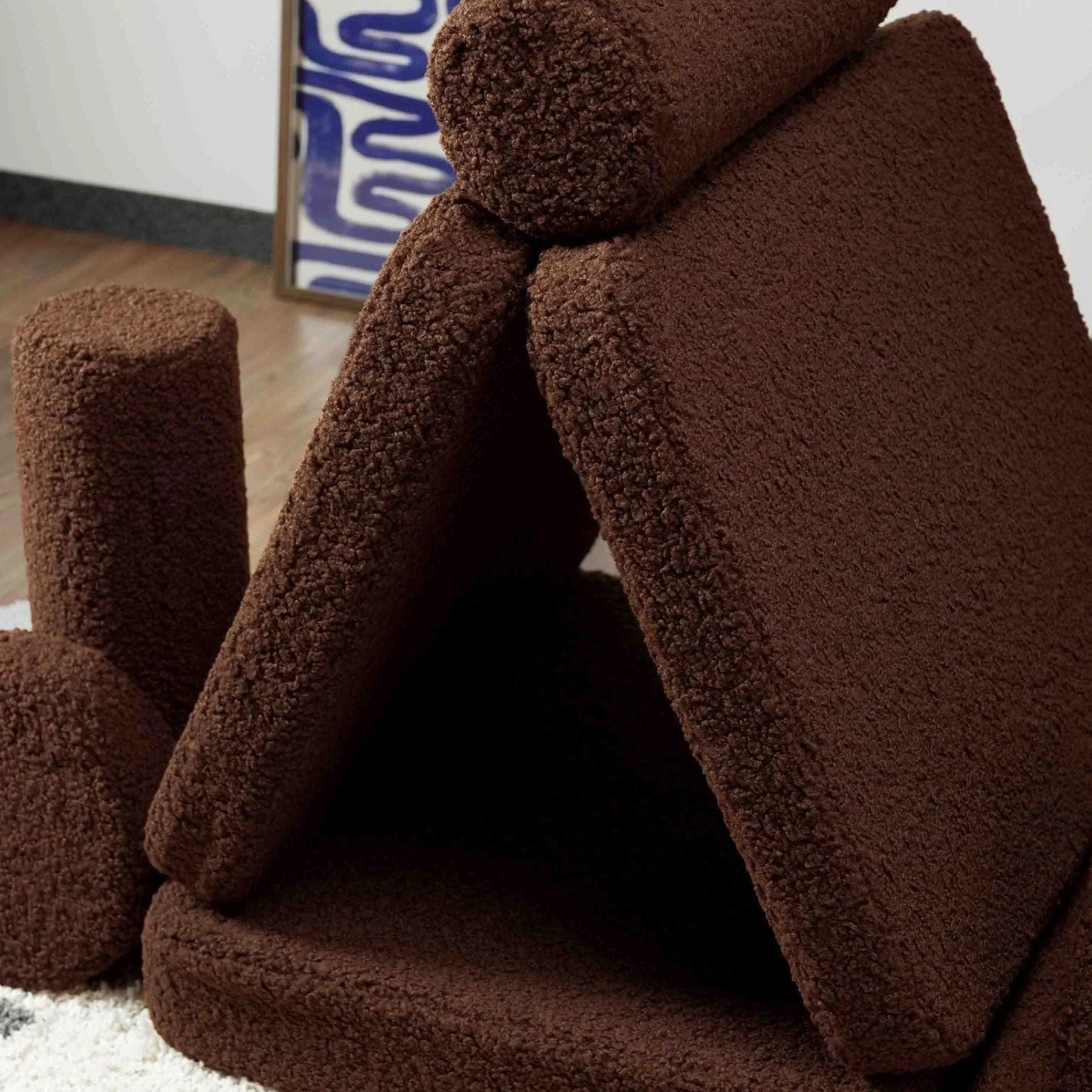 Modulares Kinder-Spielsofa Kindersofa aus Teddy I wigiwama - LeoBabys