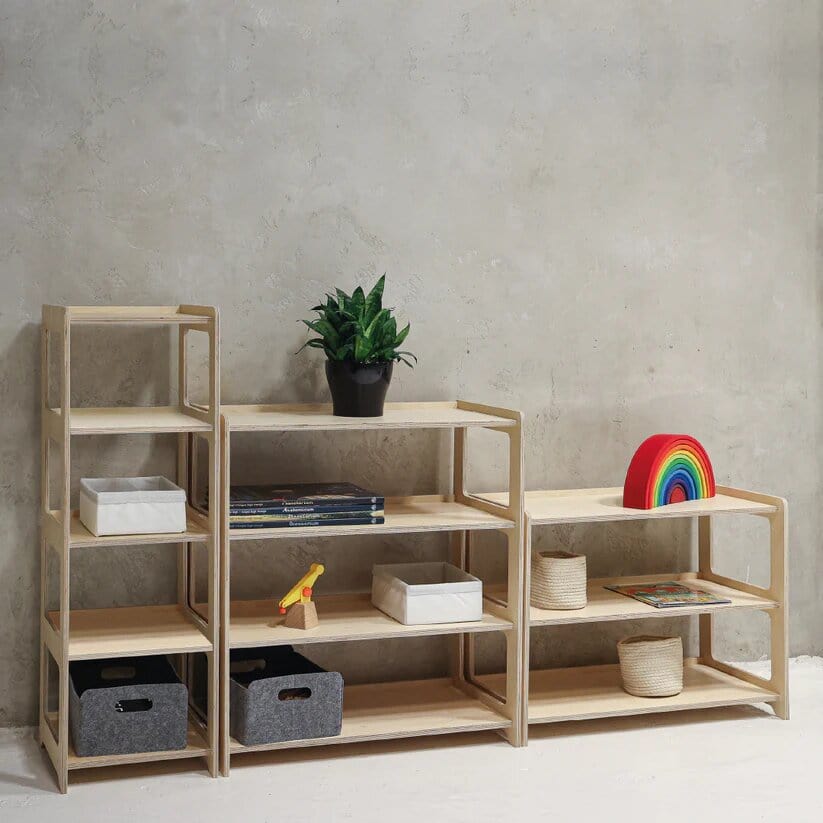 Montessori-Regal mit fünf Etagen - LeoBabys