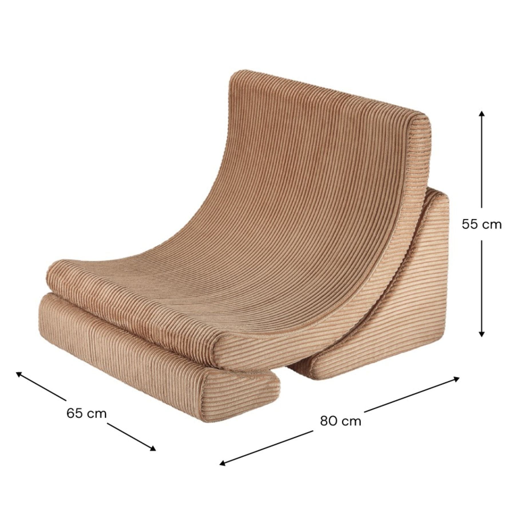Moon Kindersessel I Wigiwama Mondstuhl – modularer Kinder-Sessel I Cord - LeoBabys