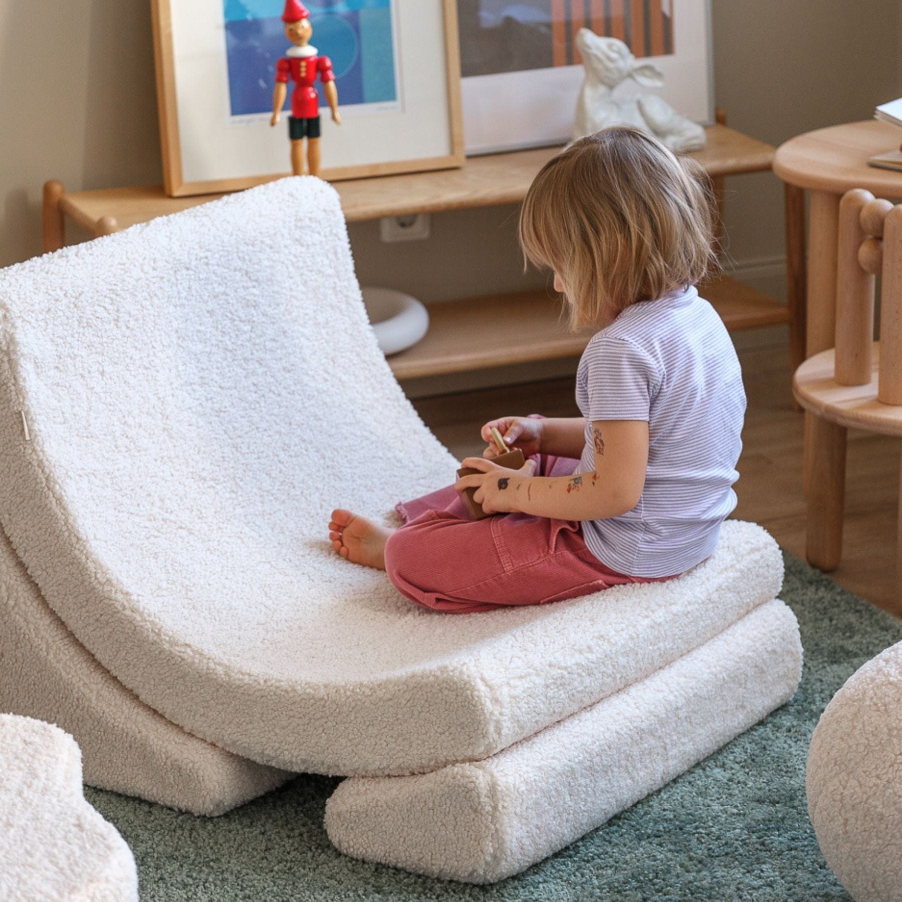 Moon Kindersessel I Wigiwama Mondstuhl – modularer Kinder-Sessel I Teddy - LeoBabys