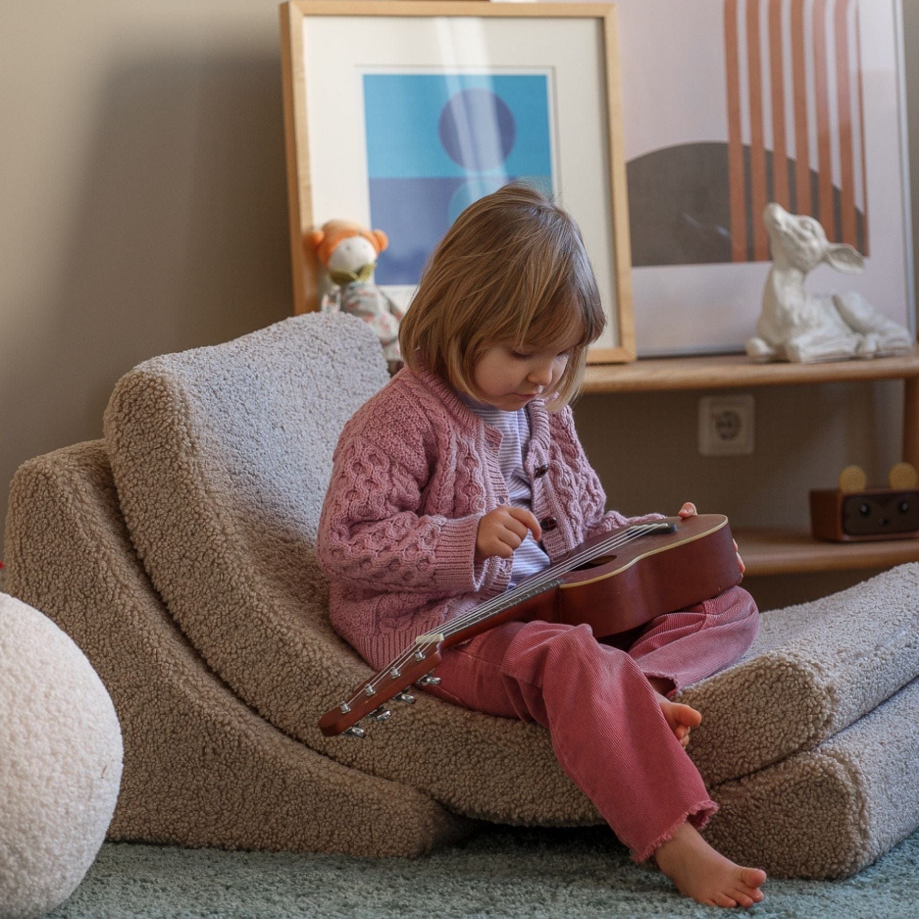 Moon Kindersessel I Wigiwama Mondstuhl – modularer Kinder-Sessel I Teddy - LeoBabys