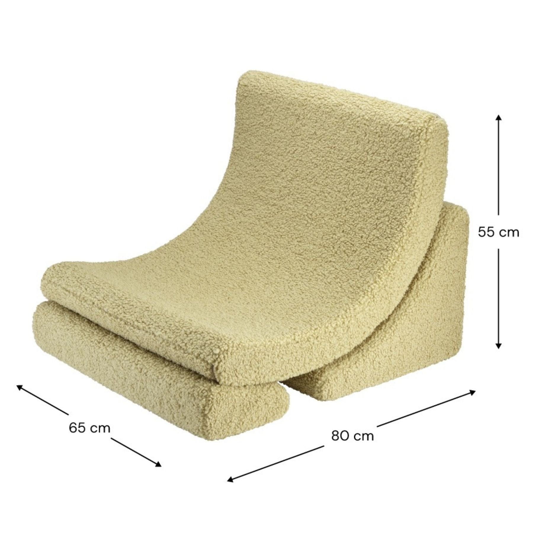 Moon Kindersessel I Wigiwama Mondstuhl – modularer Kinder-Sessel I Teddy - LeoBabys